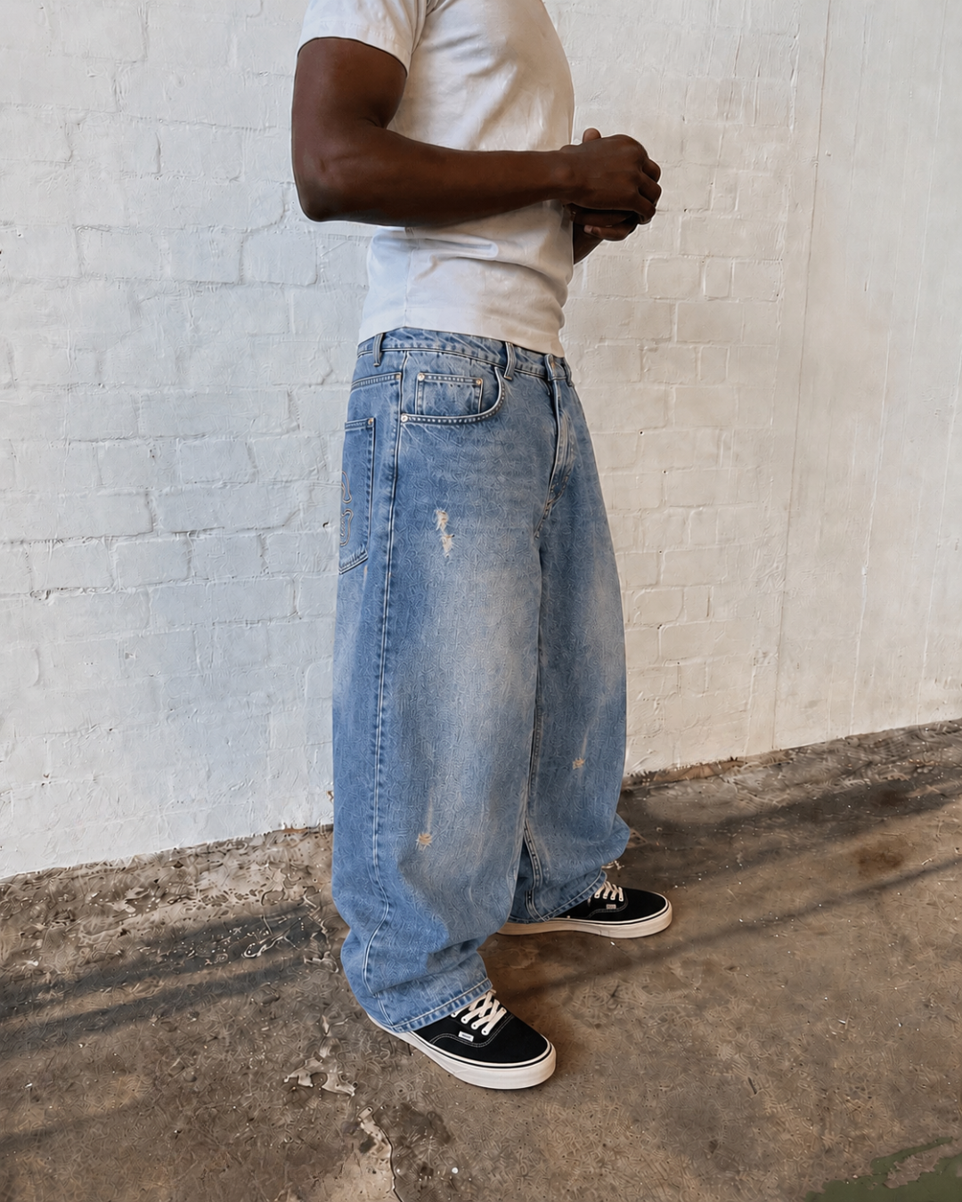 Baggy Blue Washed Denim