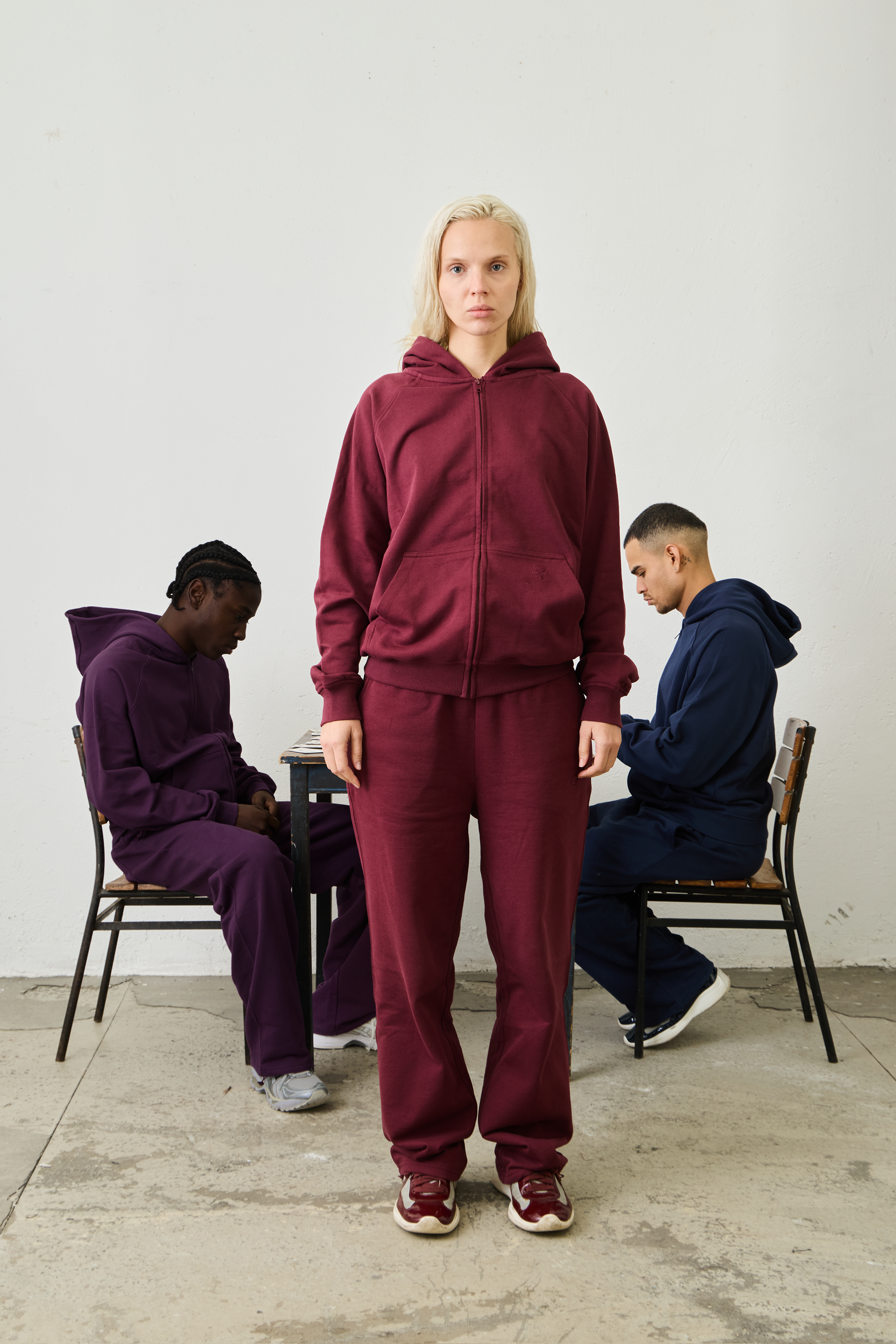 Basic Zipper "BORDEAUX"