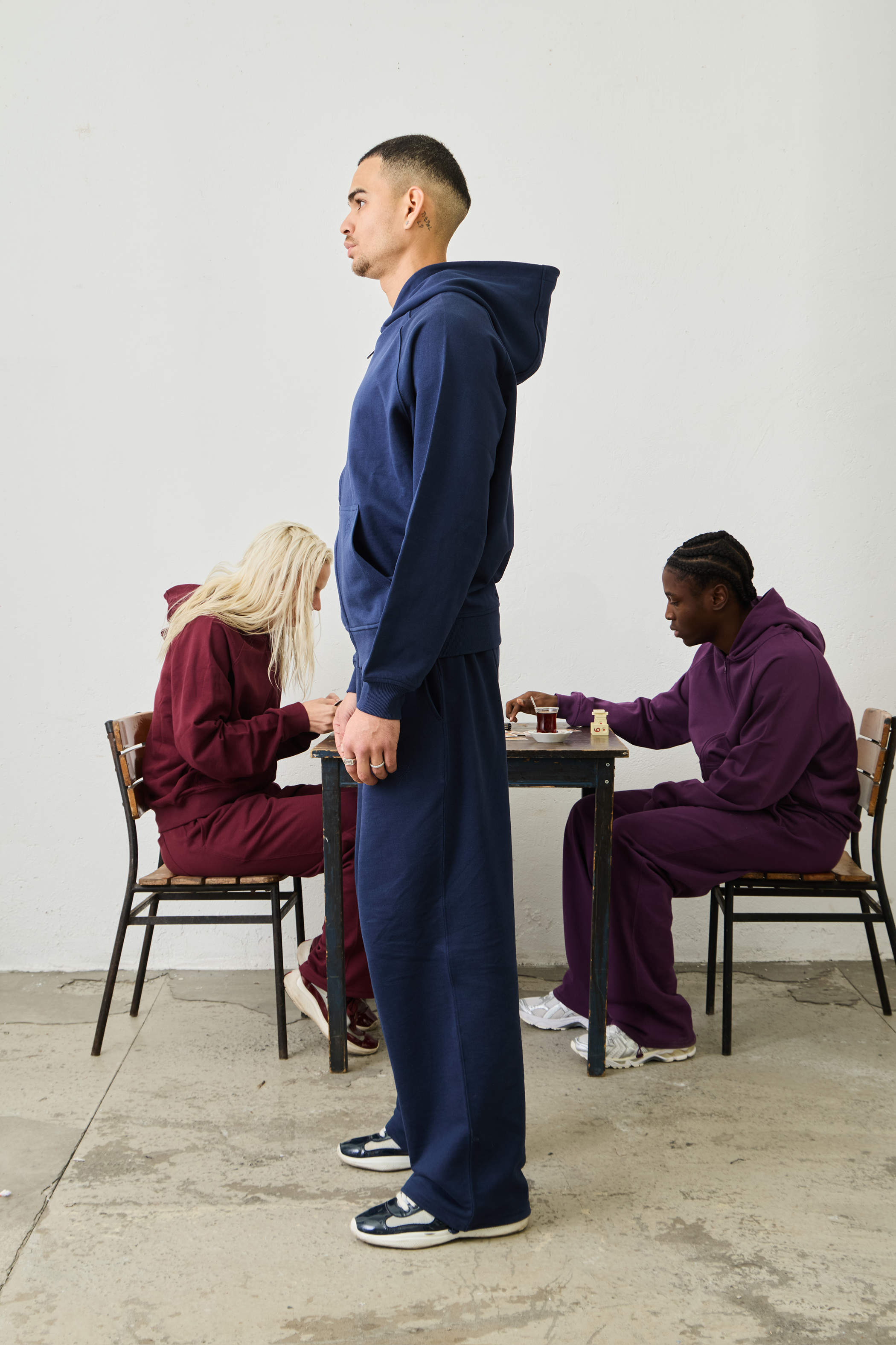 Basic Zipper "NAVY BLUE"