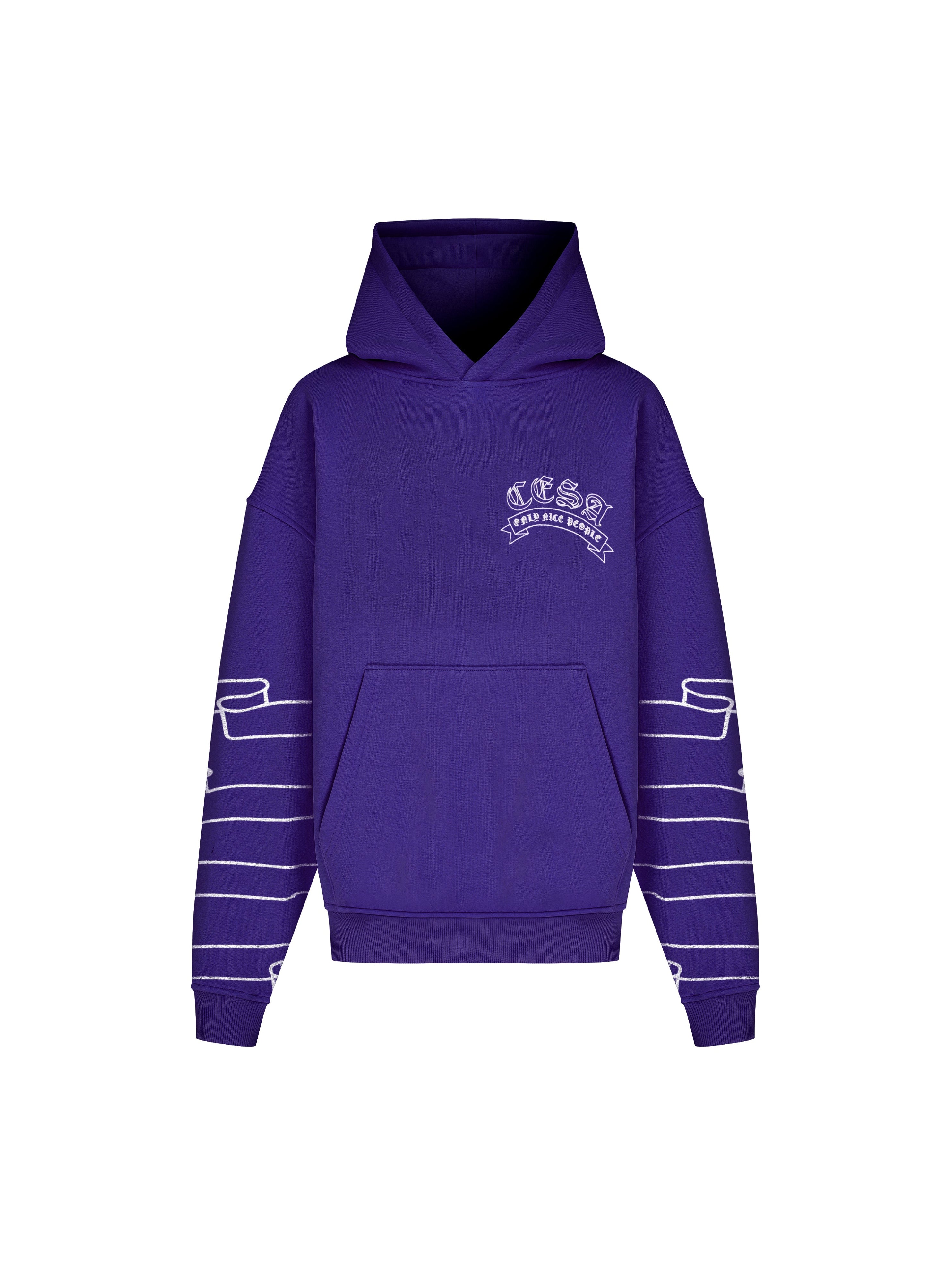 O.N.P. HOODIE #2 - PERLBLAU