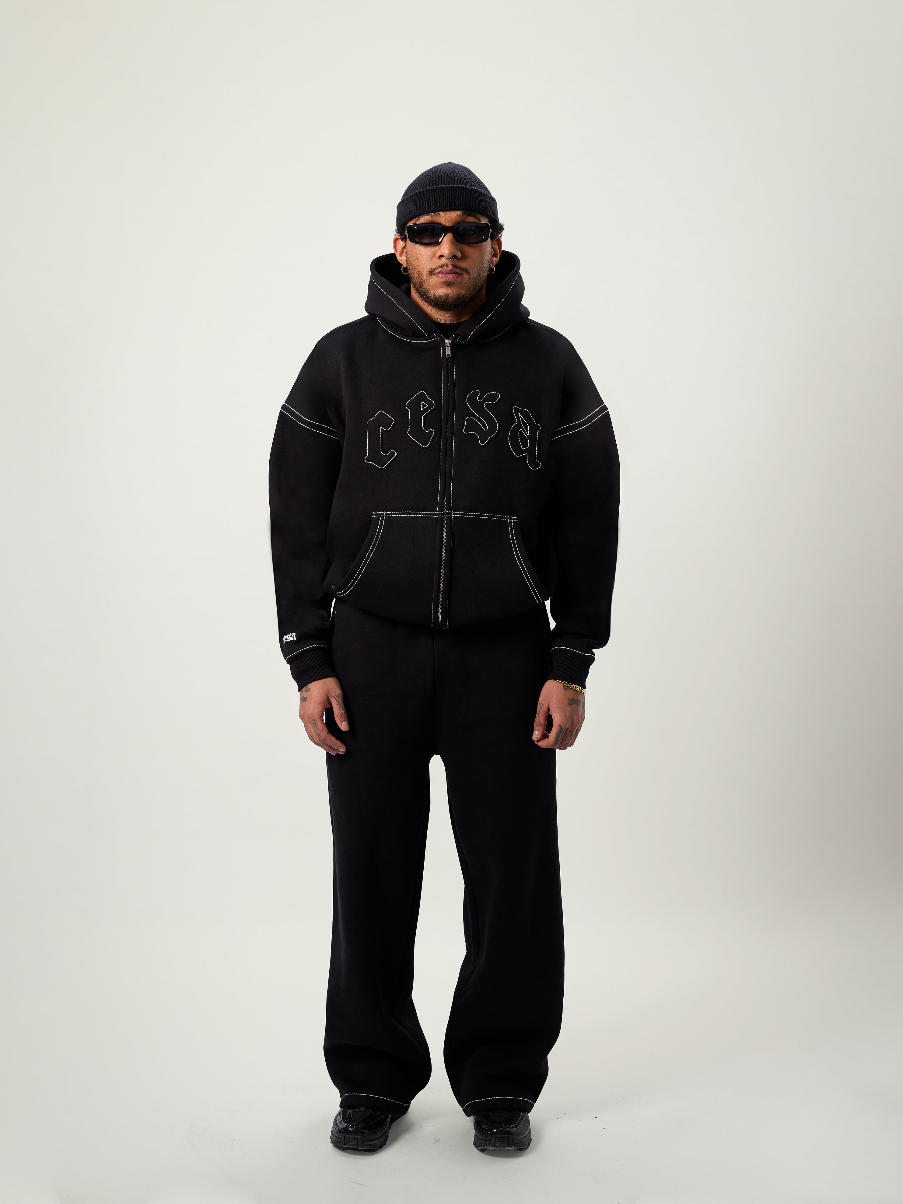 C1 LINED "BLACK" ZIPPER