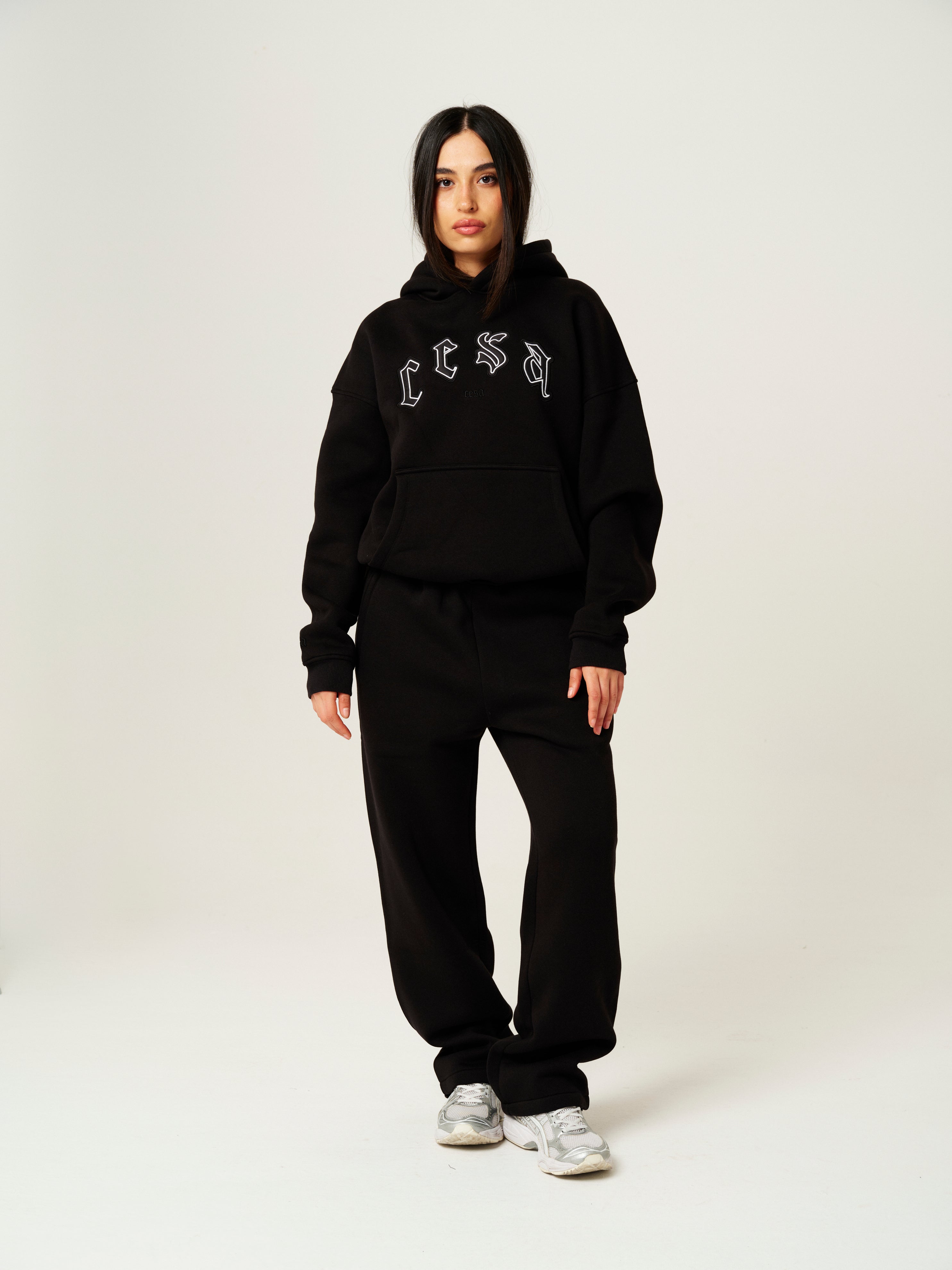 C1 HOODIE "BLACK-WHITE"