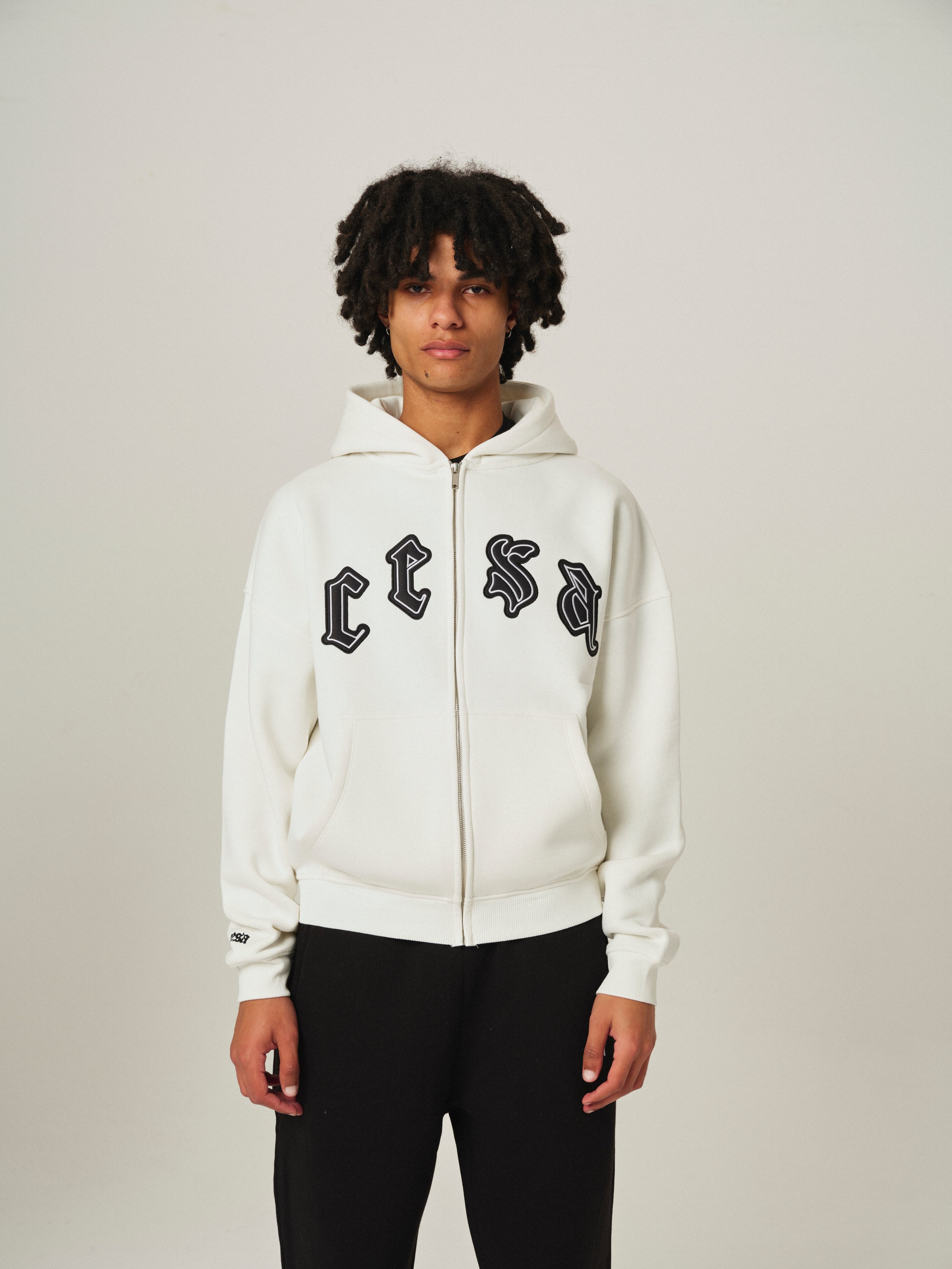 C1 ZIPPER "CREAM-WHITE"