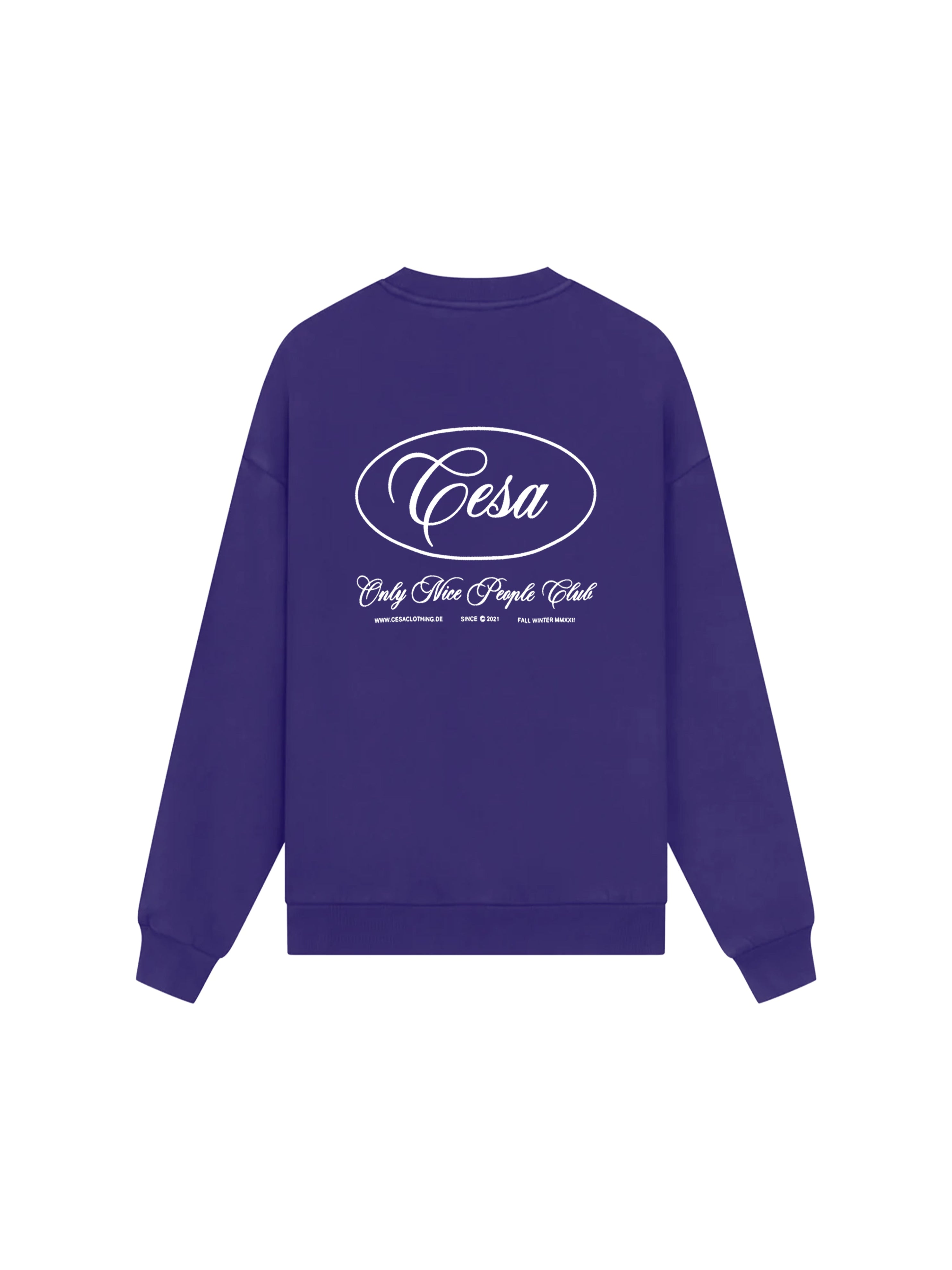 O.N.P CREW NECK SWEATER - PERLBLAU