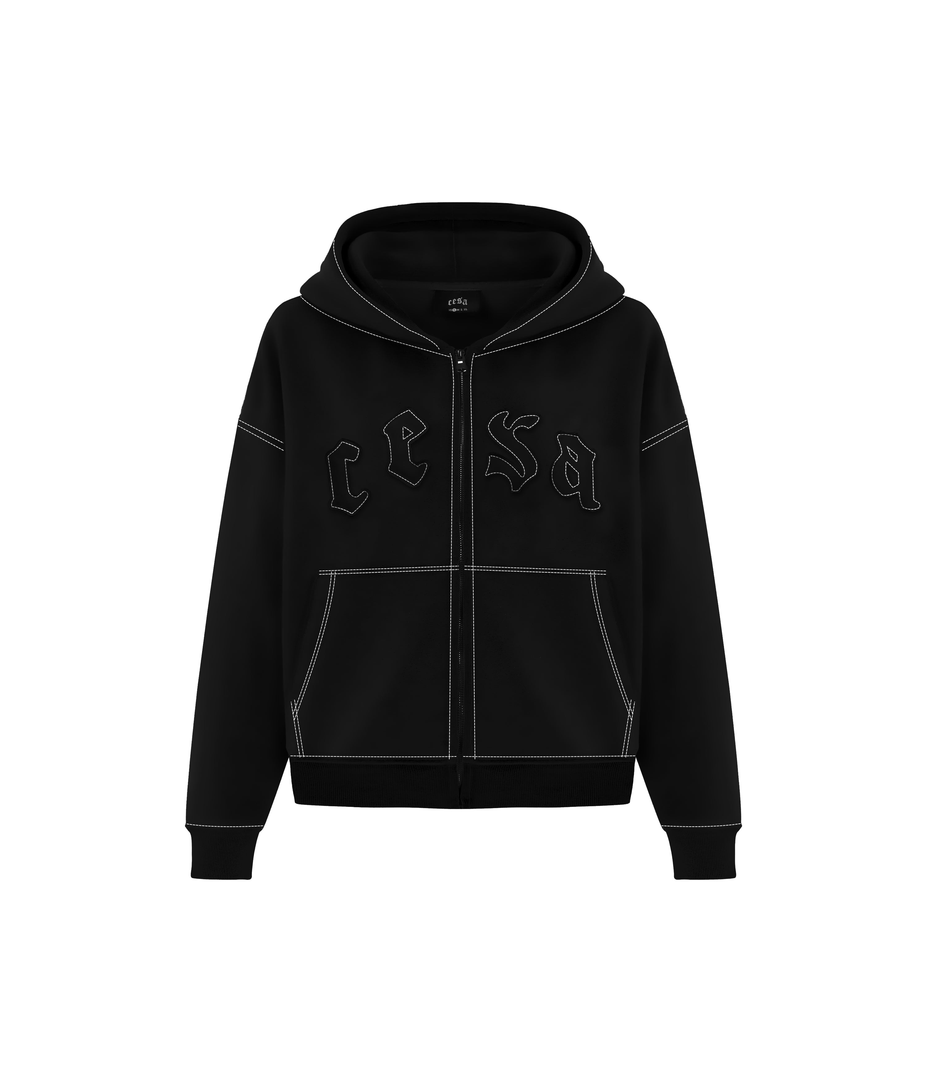 C1 LINED "BLACK" ZIPPER