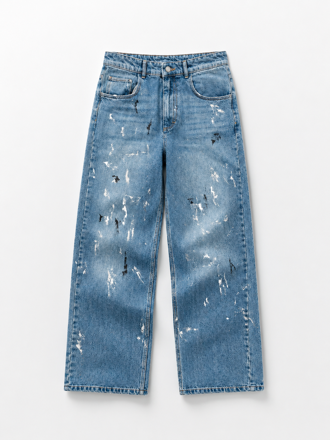 Baggy Paint Denim