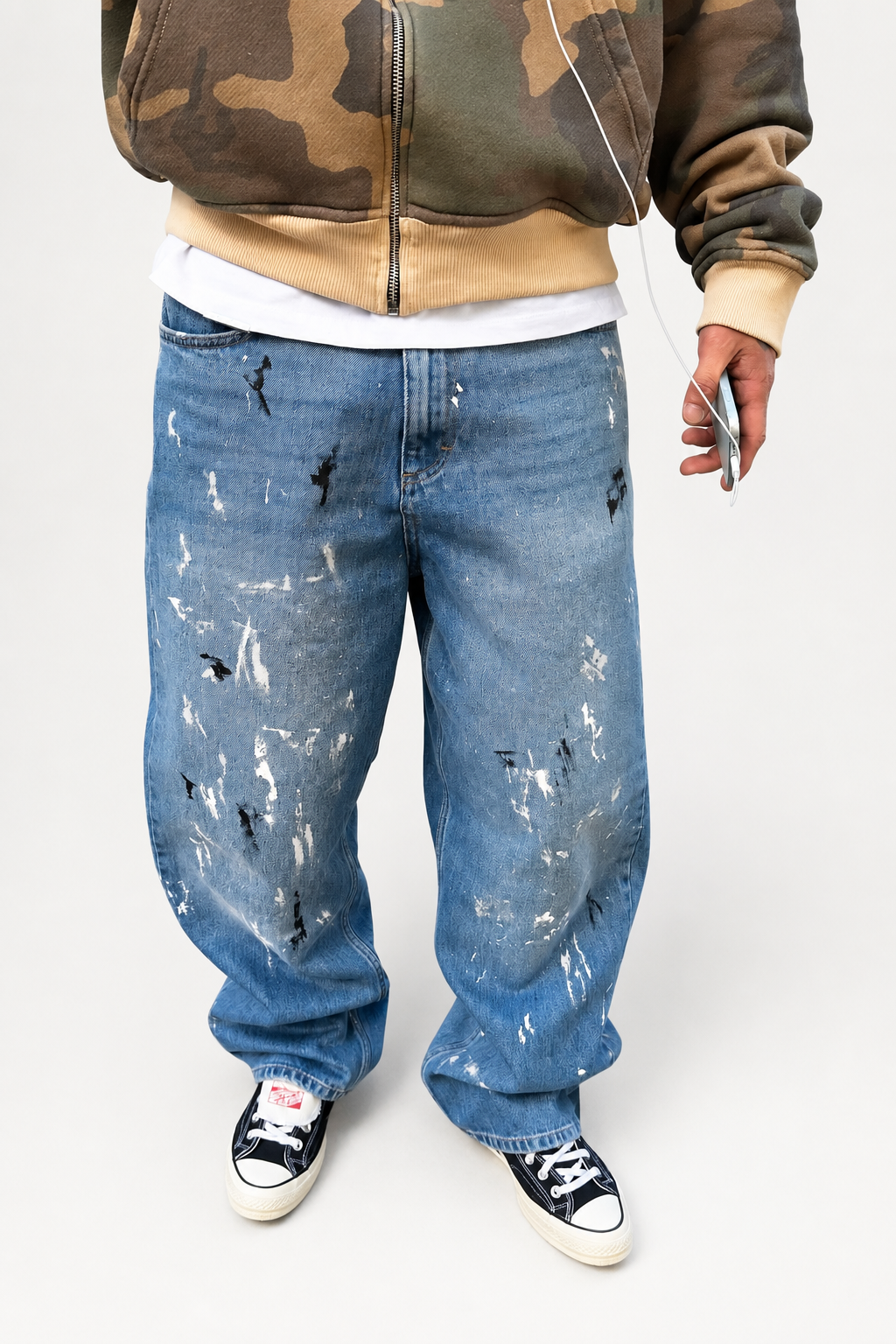 Baggy Paint Denim