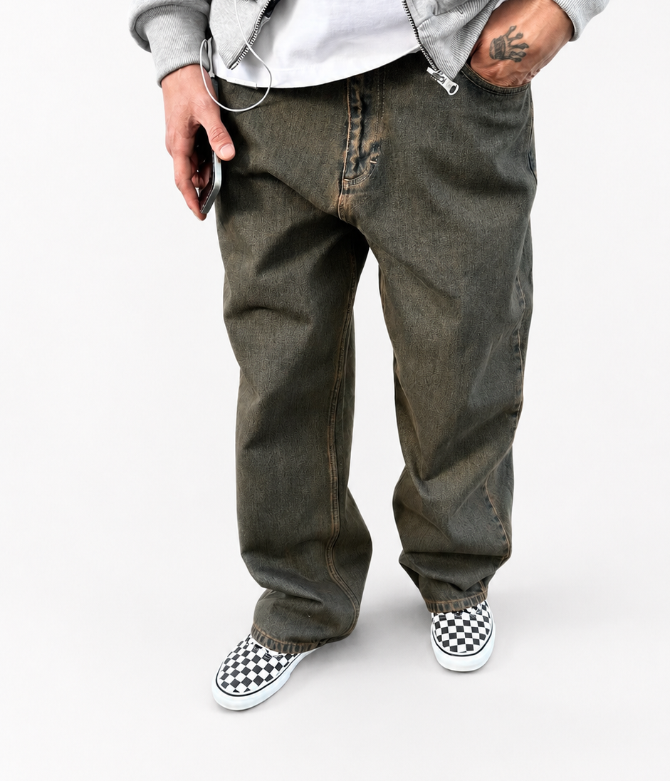 Baggy Olive Denim