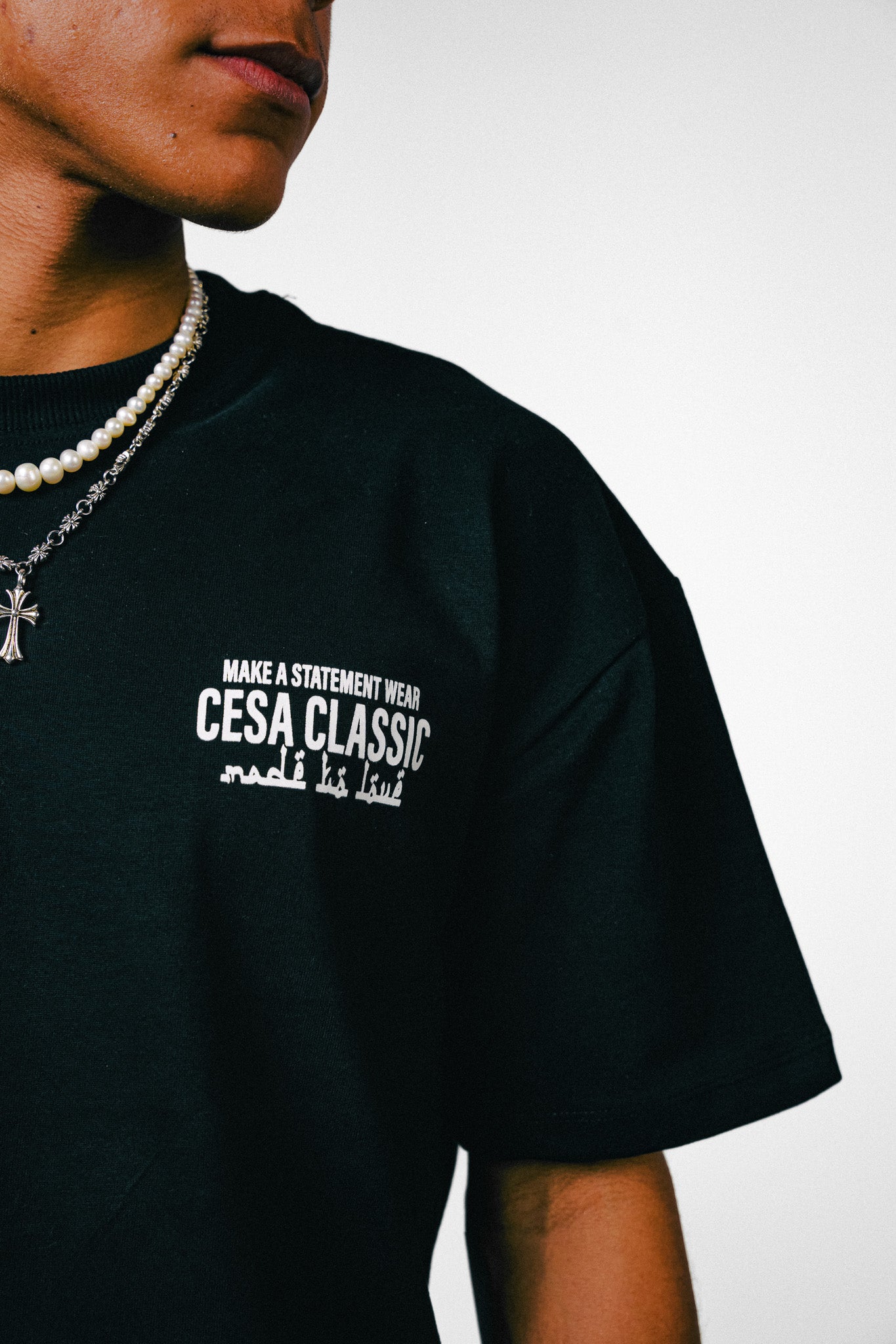 CLASSIC HEAVY SHIRT "MAKE A STATMENT-BLACK"