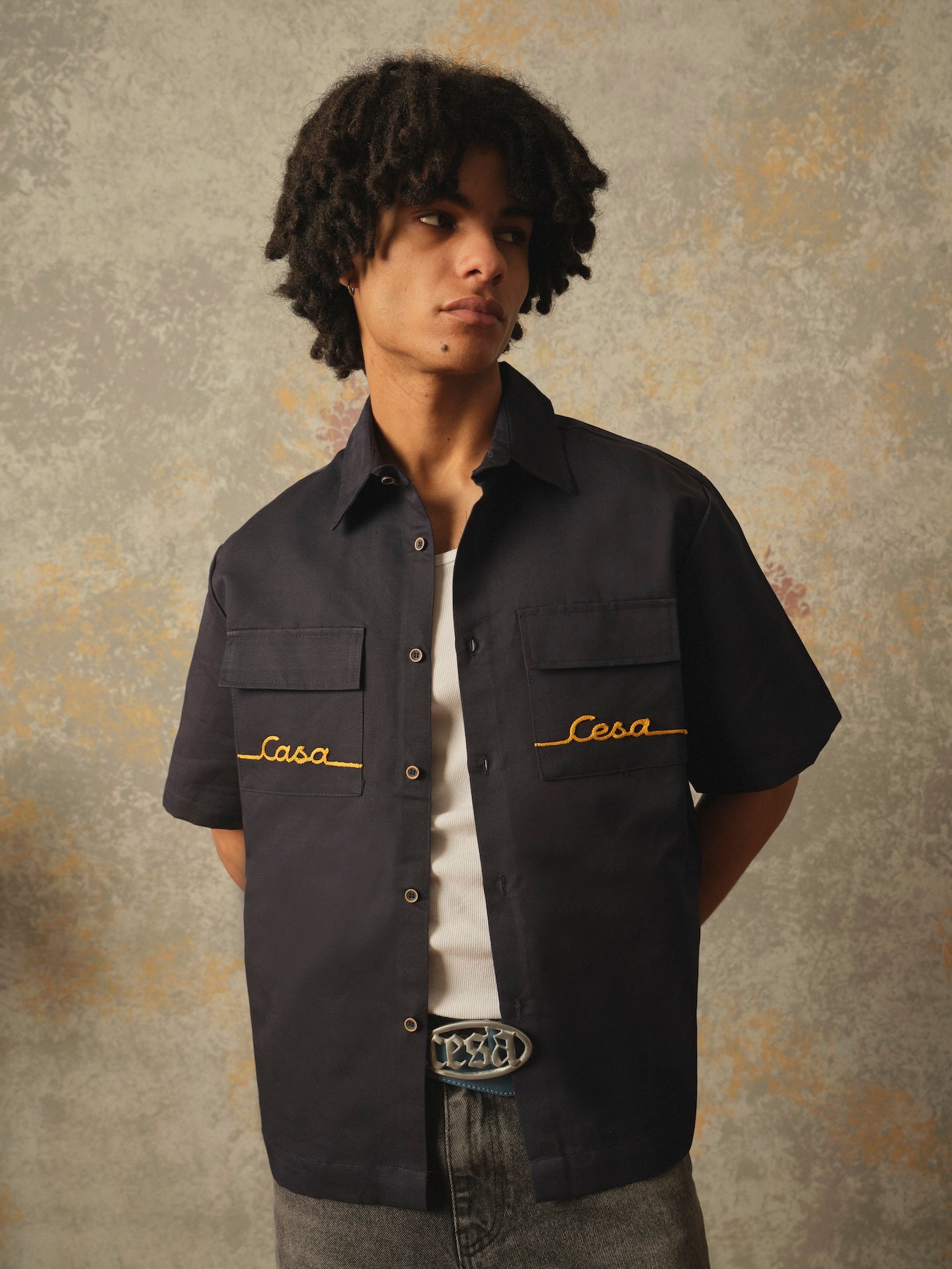 WORKWEAR SHIRT IN NAVYBLUE
