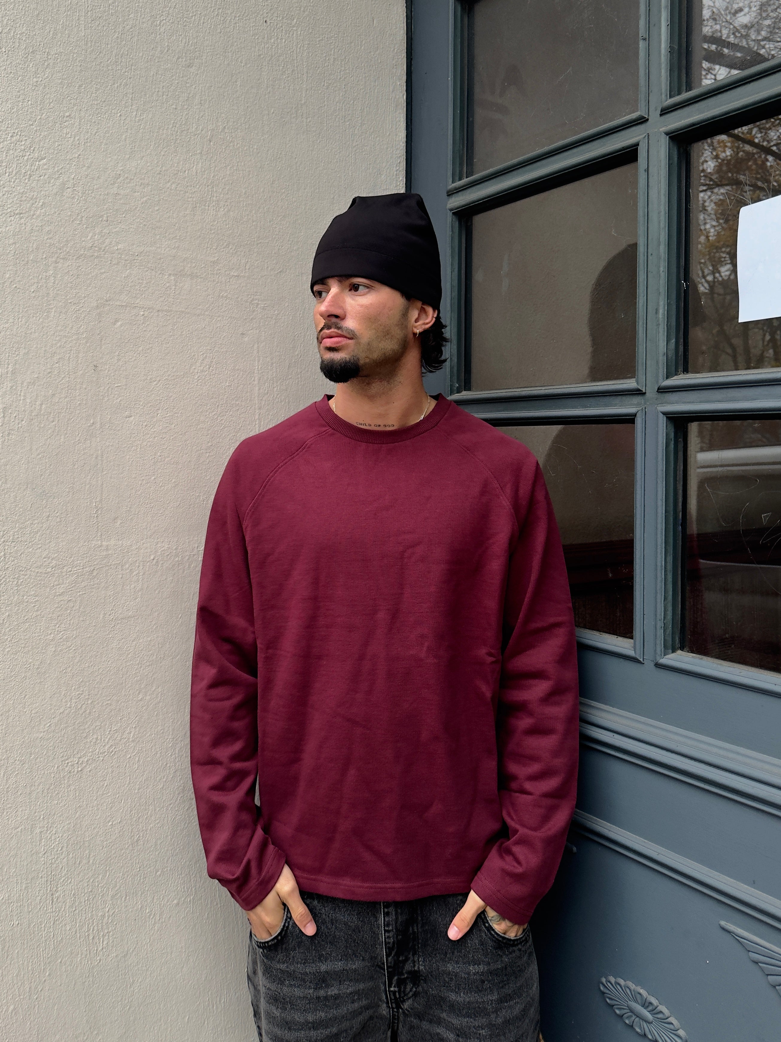 Basic Longsleeve "BORDEAUX"