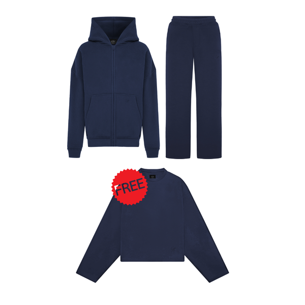 Bundle Basic Navy Blue+ FREE LONGSLEEVE