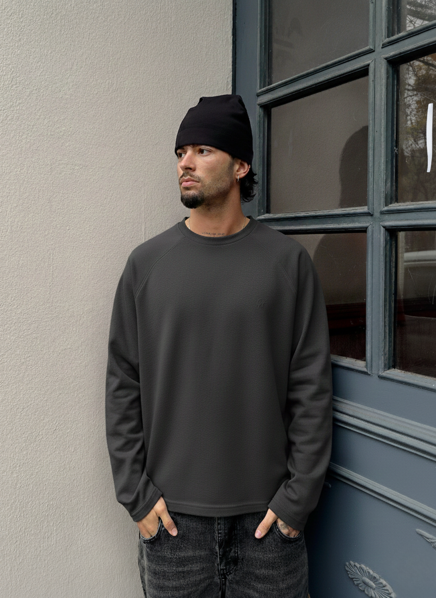 Basic Longsleeve "ANTHRAZIT"