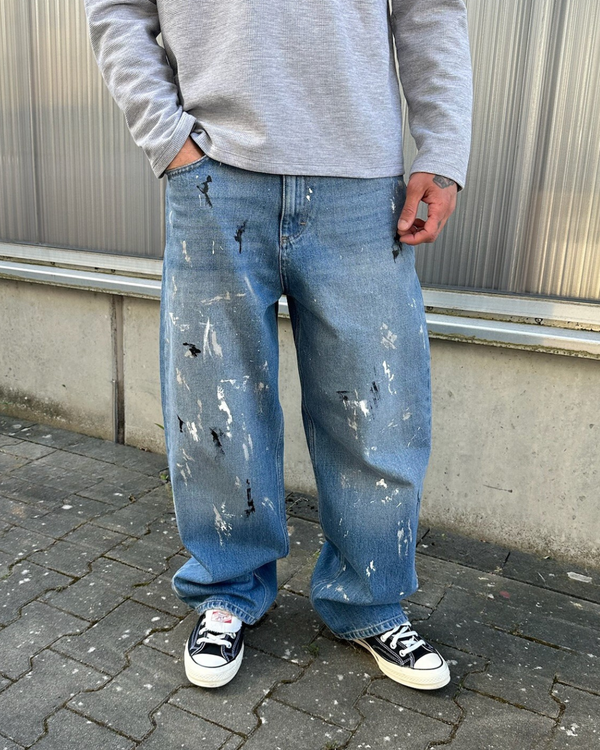 Baggy Paint Denim