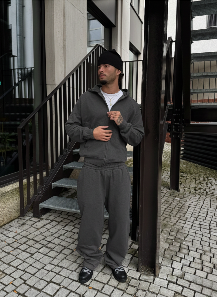 Basic Zipper "ANTHRAZIT"