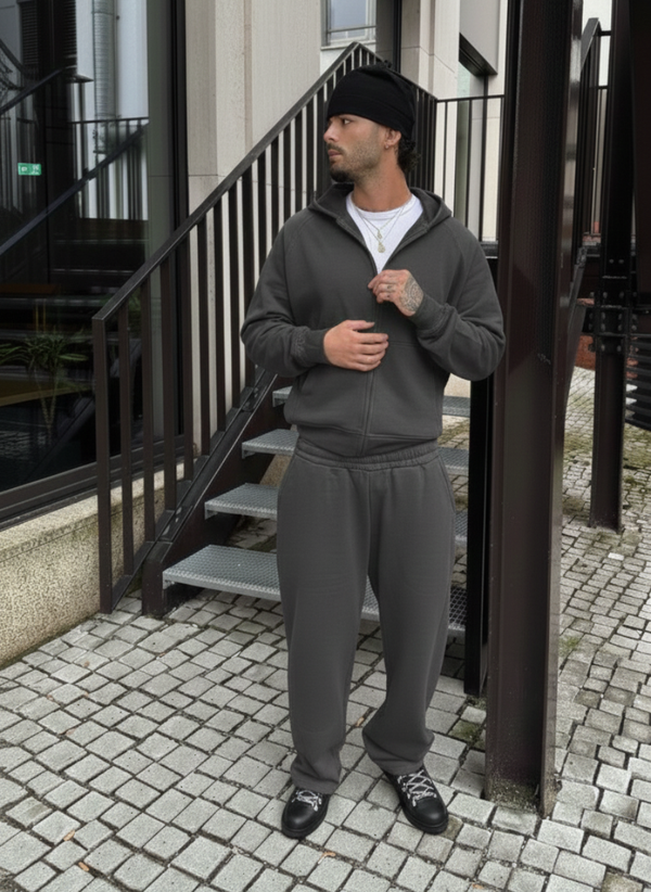 Basic Zipper "ANTHRAZIT"