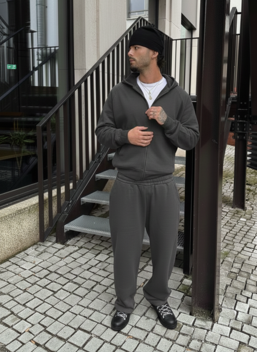 Basic Zipper "ANTHRAZIT"