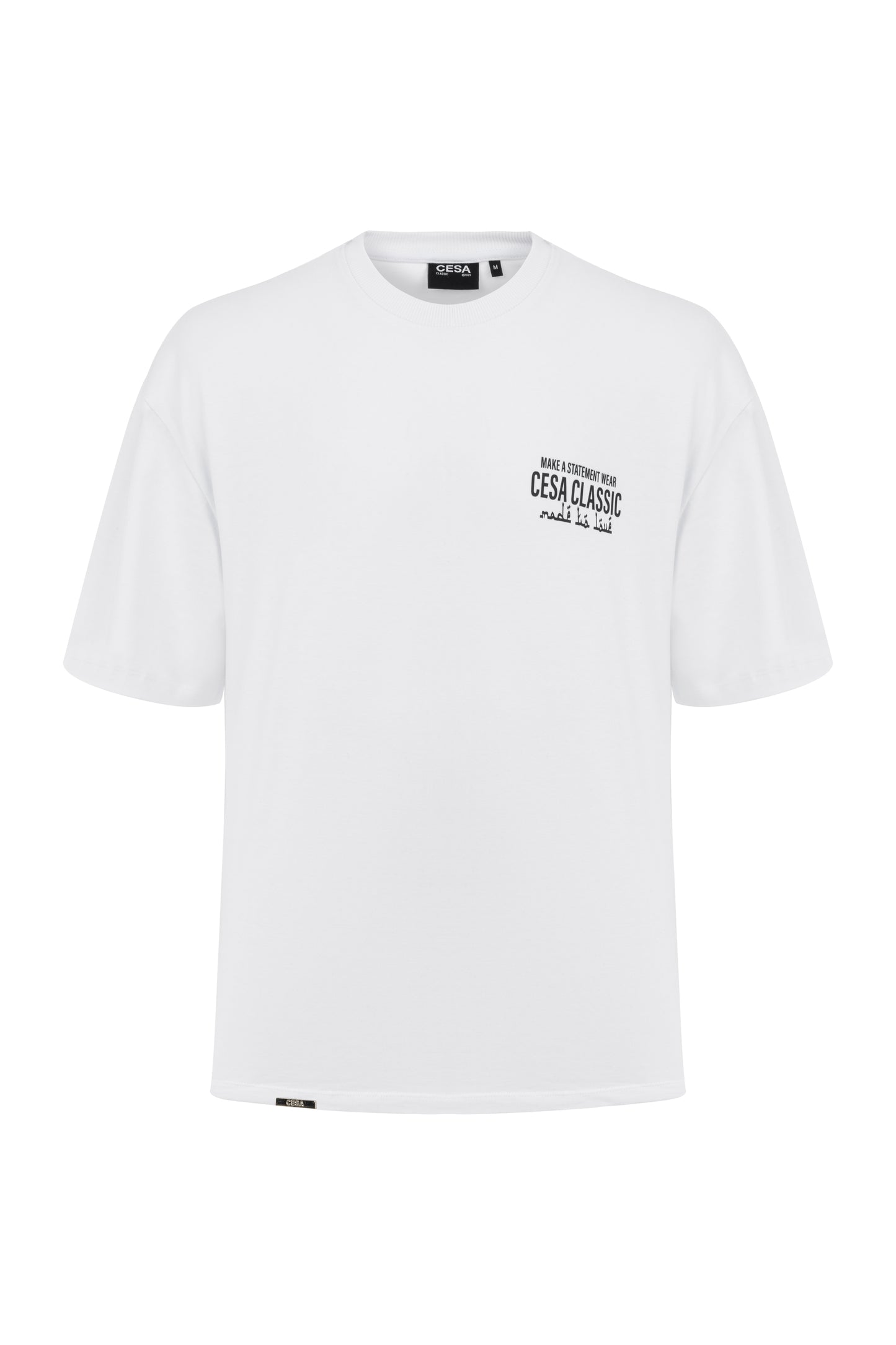 CLASSIC HEAVY SHIRT "MAKE A STATMENT-WHITE"