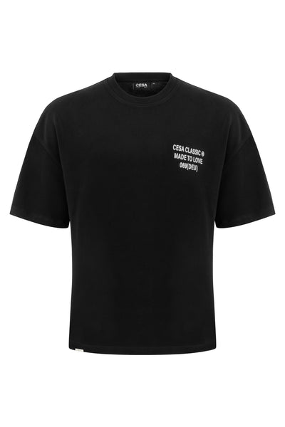 CLASSIC HEAVY SHIRT "MADE TO LOVE-BLACK"