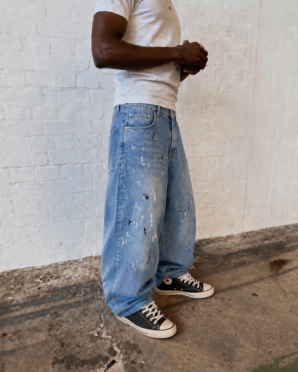 Baggy Paint Denim