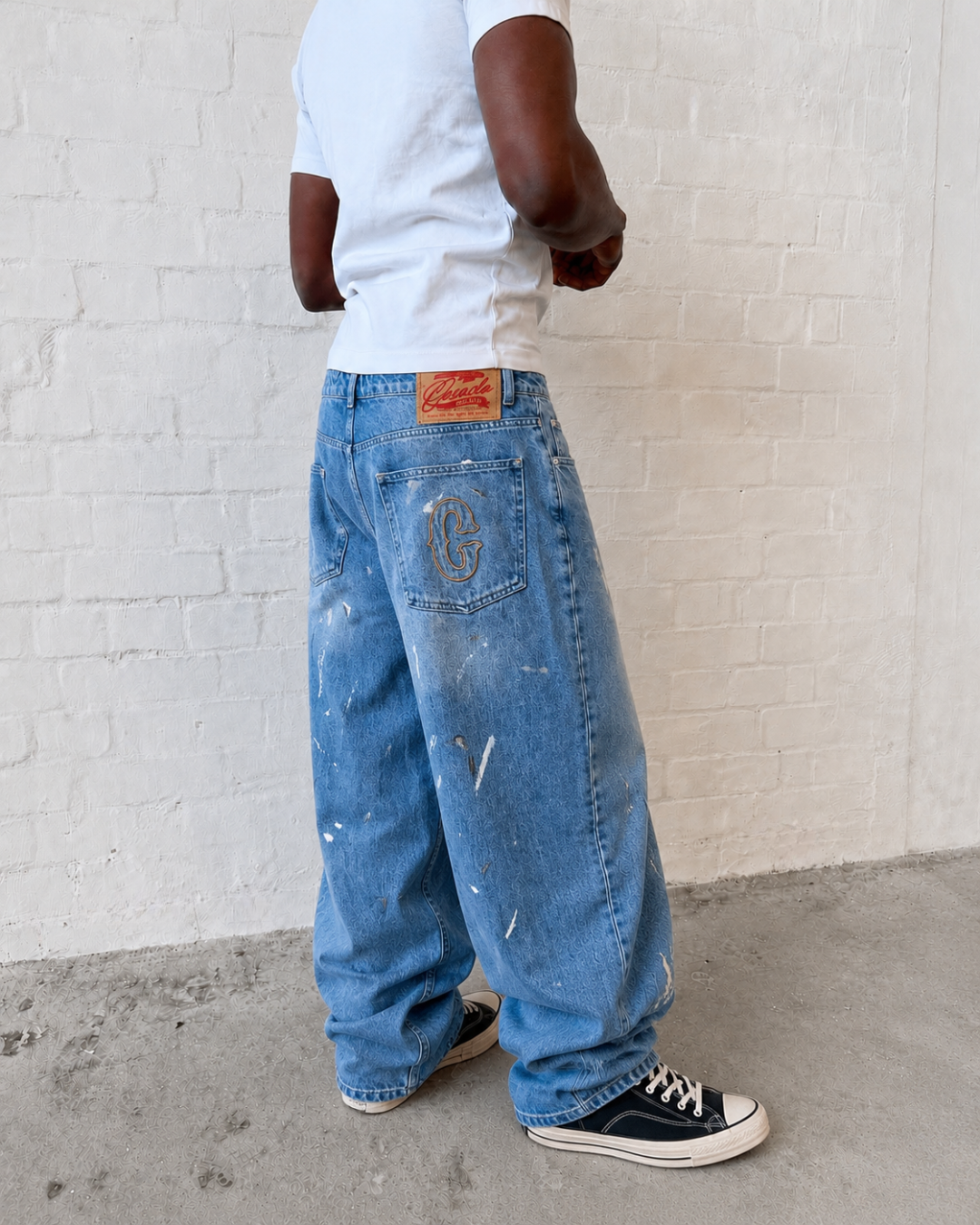 Baggy Paint Denim