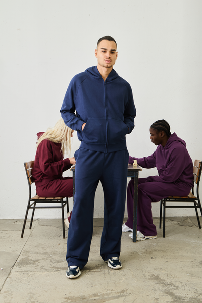 Basic Zipper "NAVY BLUE"