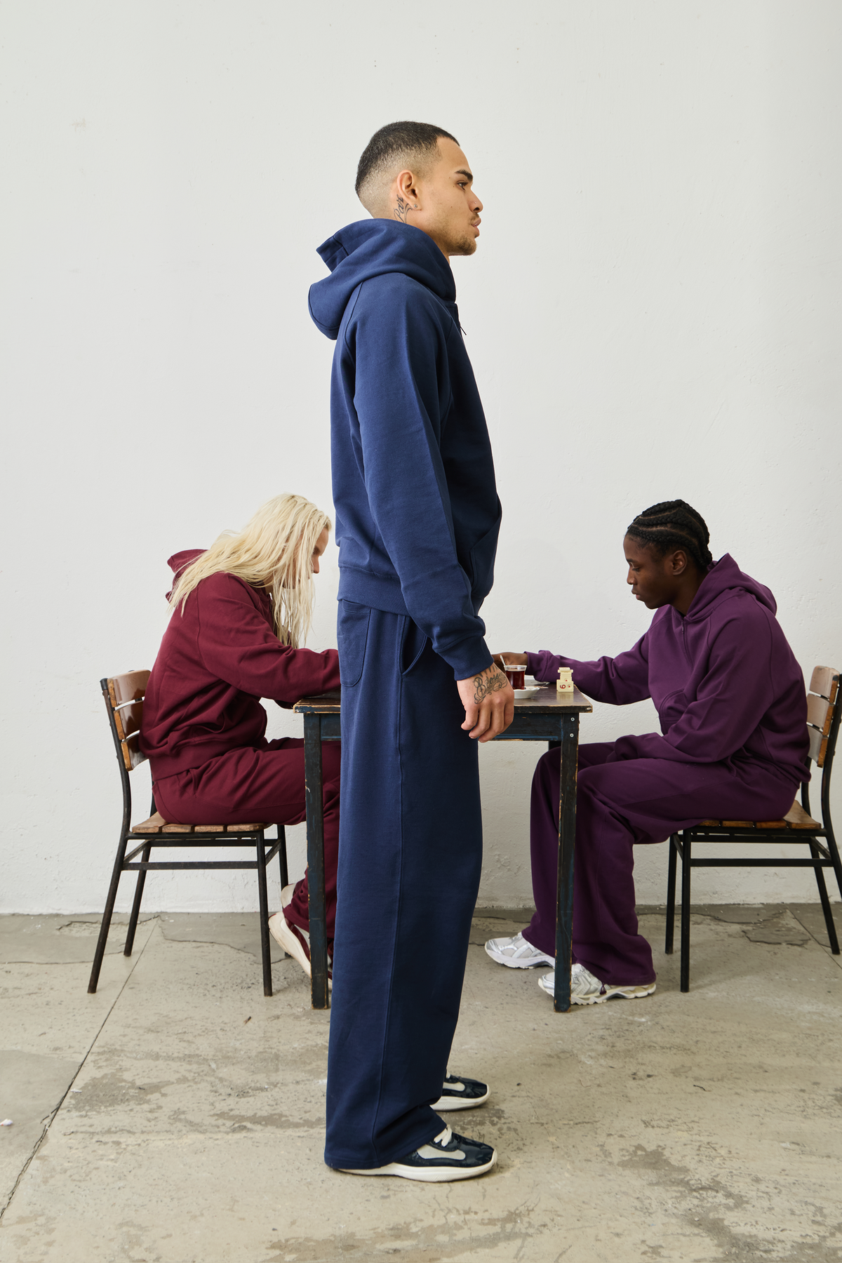 Basic Zipper "NAVY BLUE"