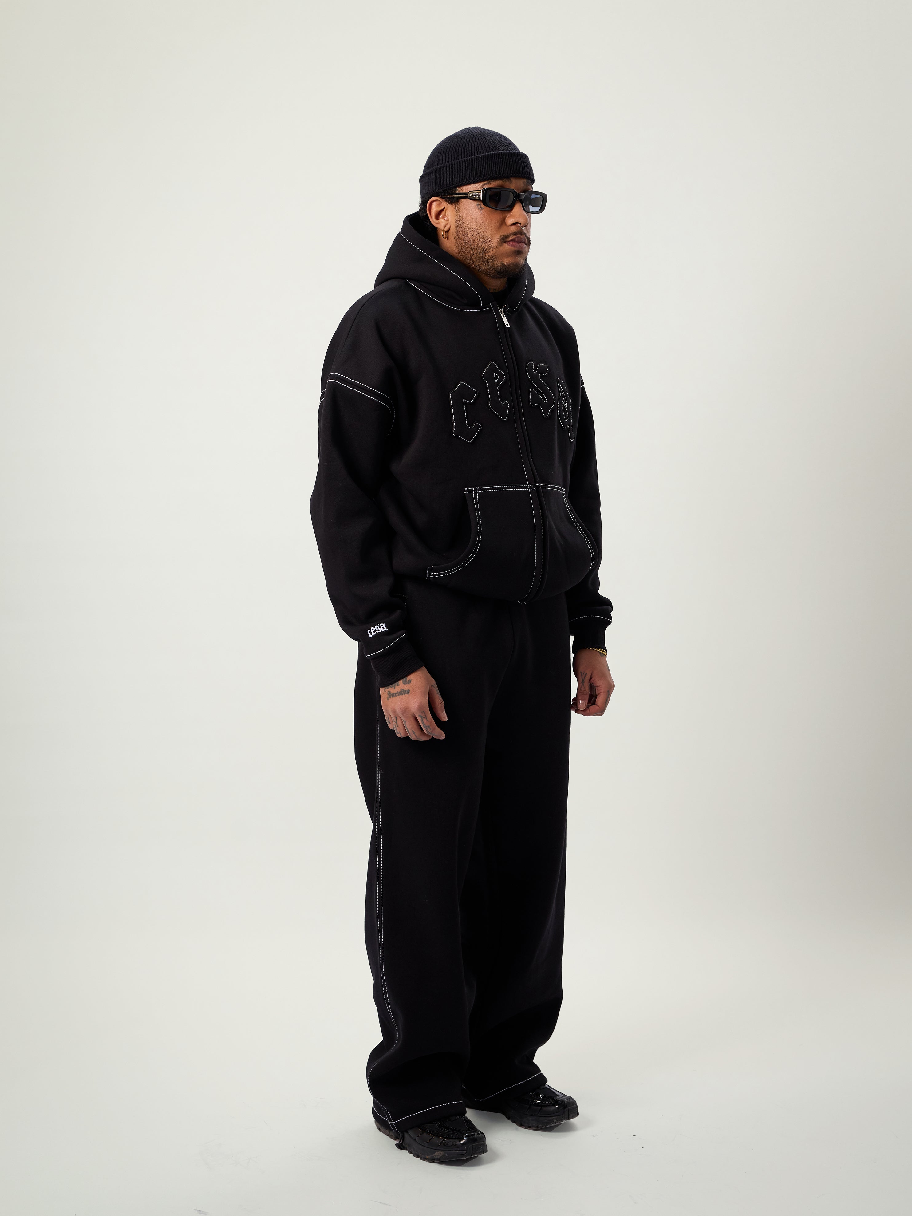 C1 LINED "BLACK" ZIPPER