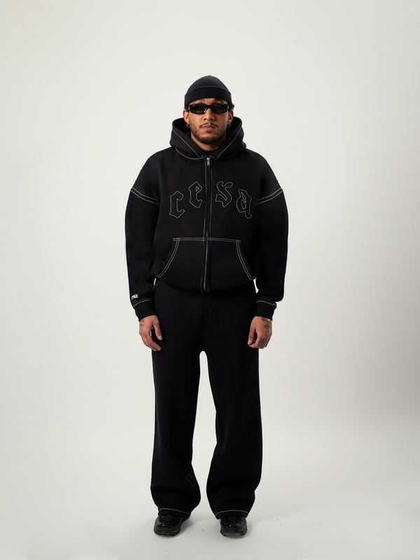 C1 LINED "BLACK" ZIPPER