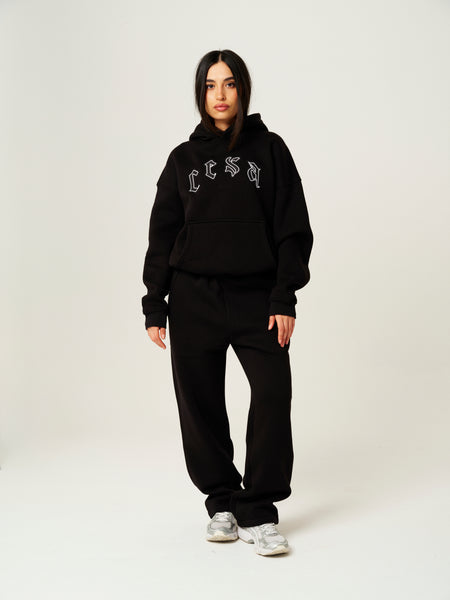 C1 HOODIE "BLACK-WHITE"