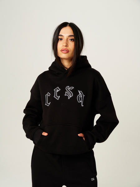 C1 HOODIE "BLACK-WHITE"