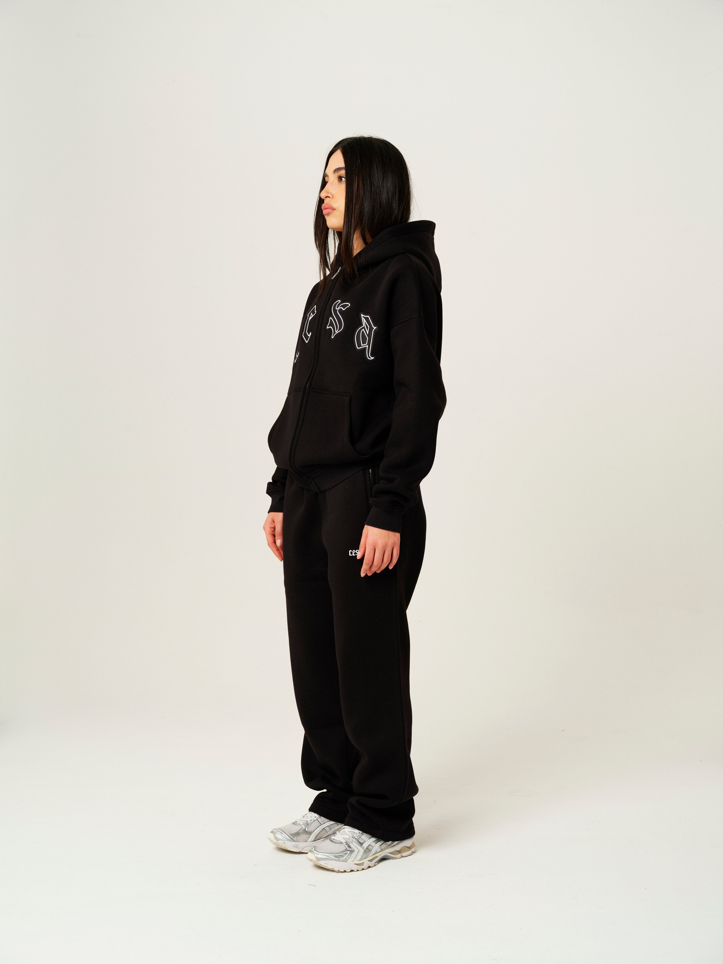 C1 ZIPPER "BLACK-WHITE"