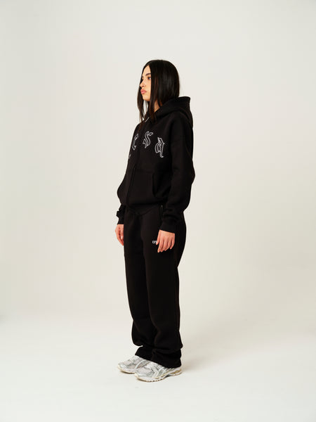 C1 ZIPPER "BLACK-WHITE"