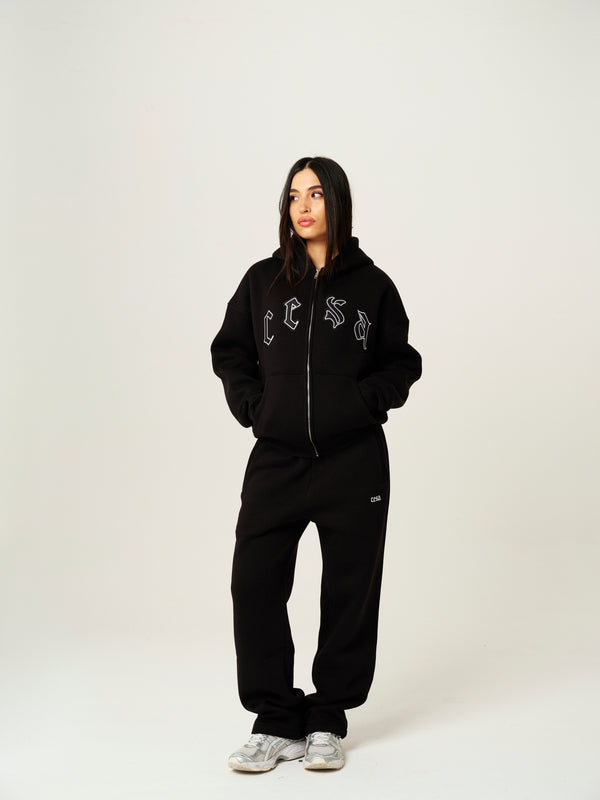 C1 ZIPPER "BLACK-WHITE"