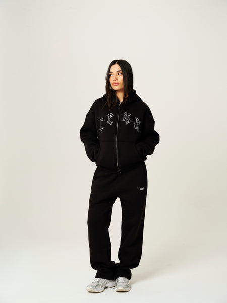 C1 ZIPPER "BLACK-WHITE"