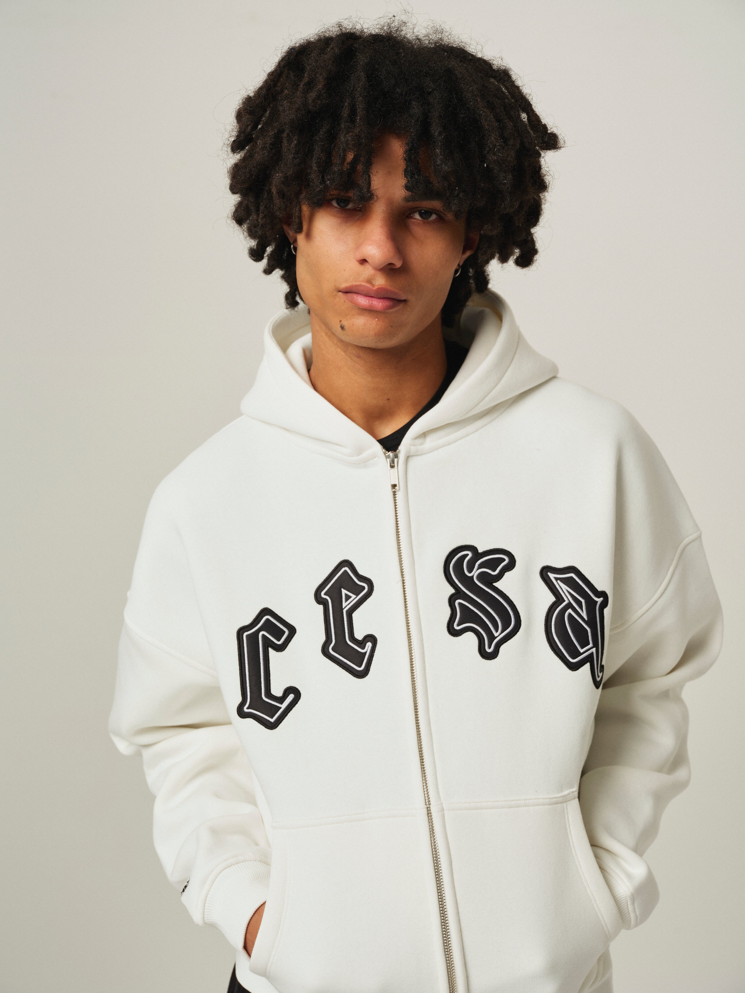 CLASSIC C1 ZIPPER "CREAM WHITE"
