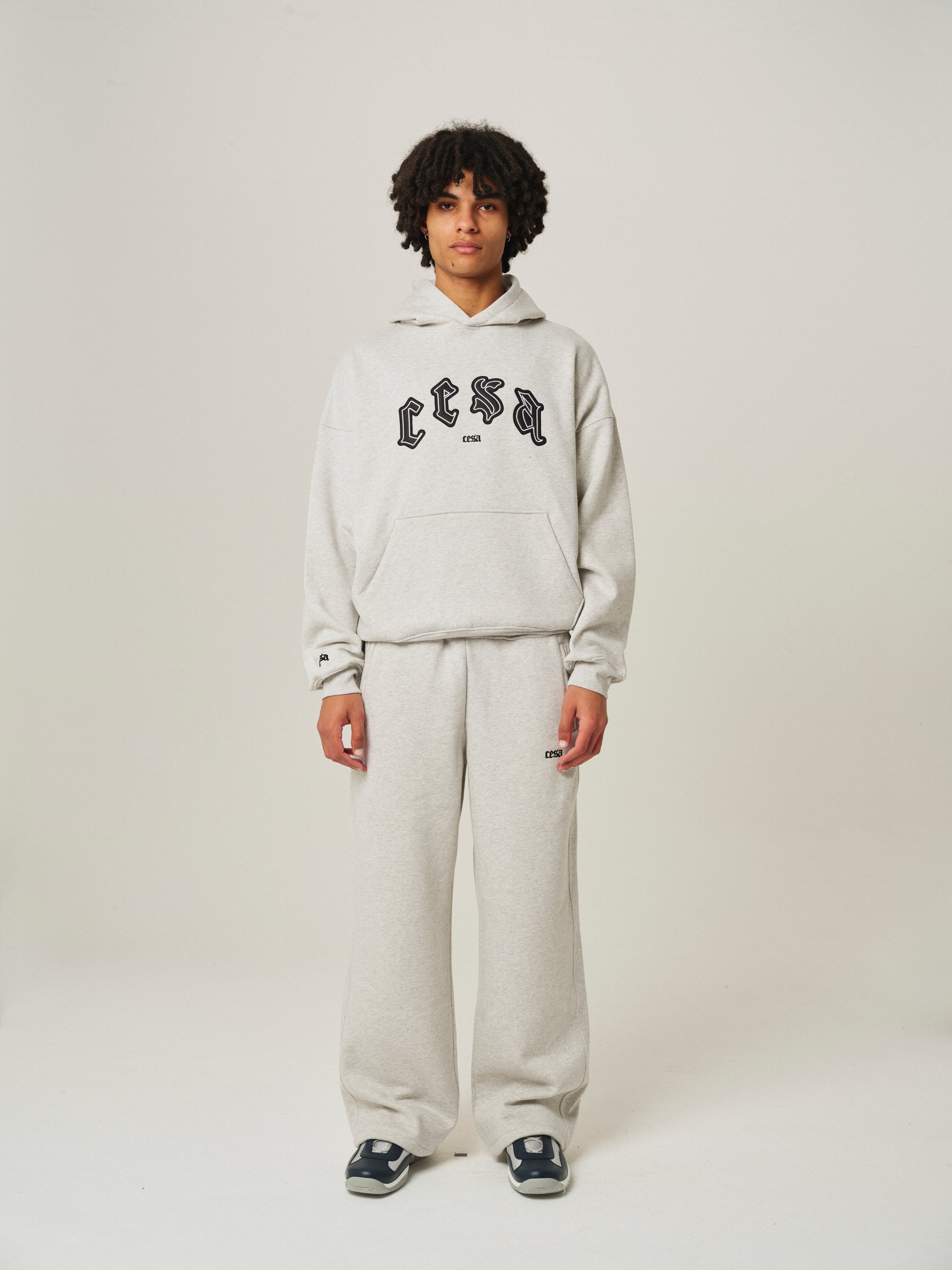 C1 HOODIE "GREY-MELANGE"