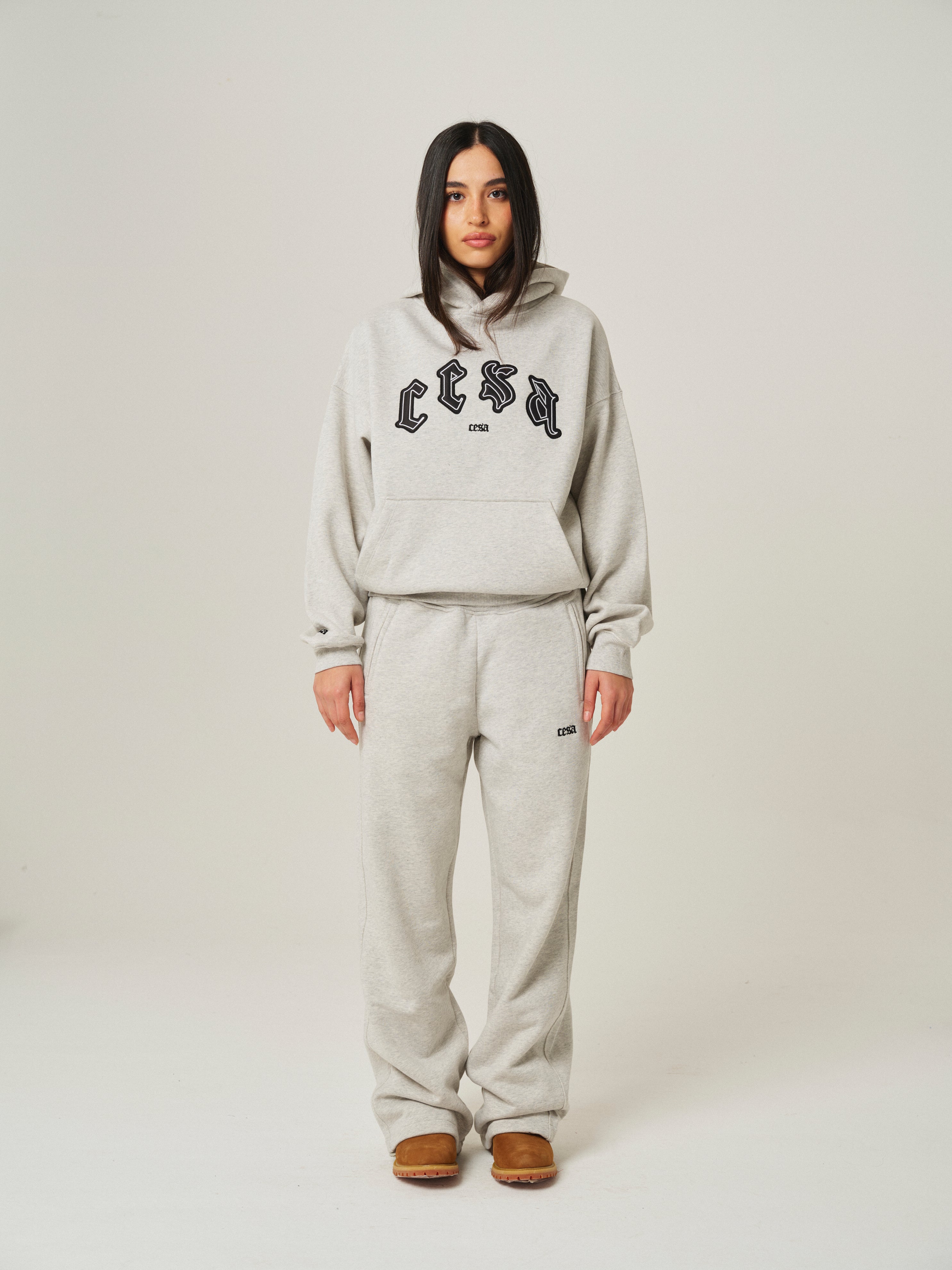 C1 HOODIE "GREY-MELANGE"