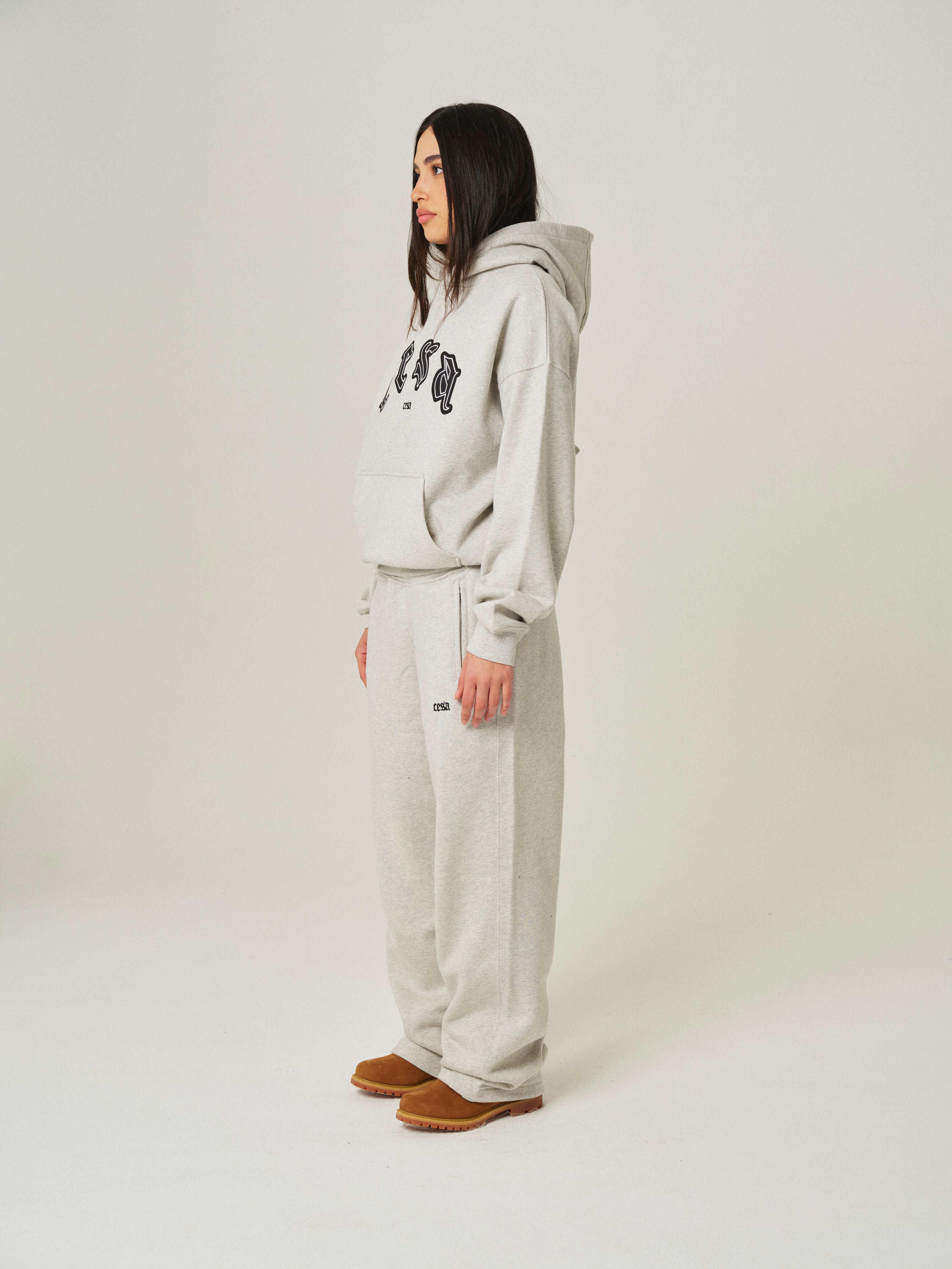 C1 HOODIE "GREY-MELANGE"