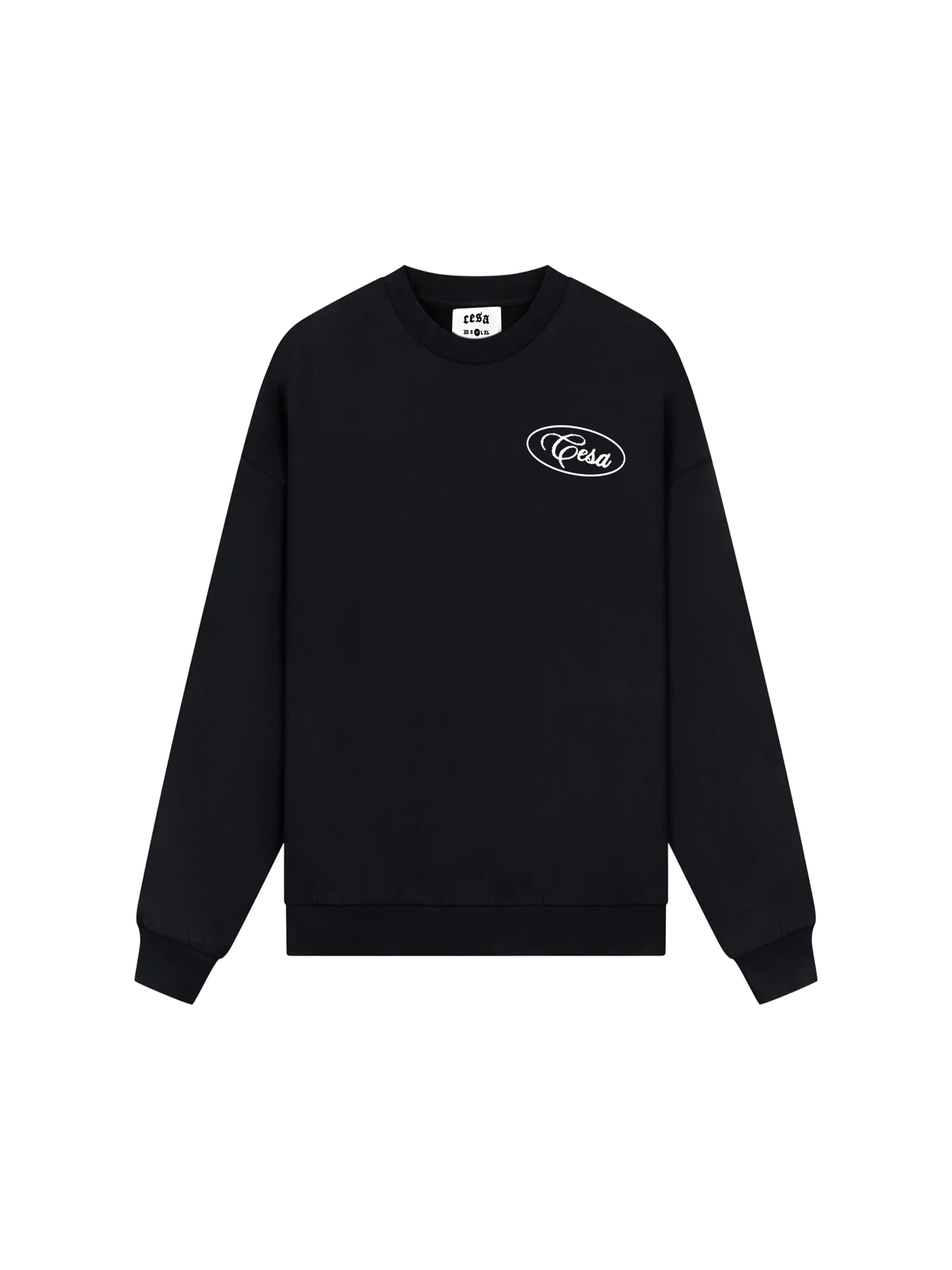 O.N.P CREW NECK SWEATER - BLACK