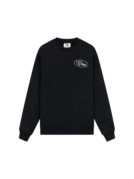 O.N.P CREW NECK SWEATER - BLACK