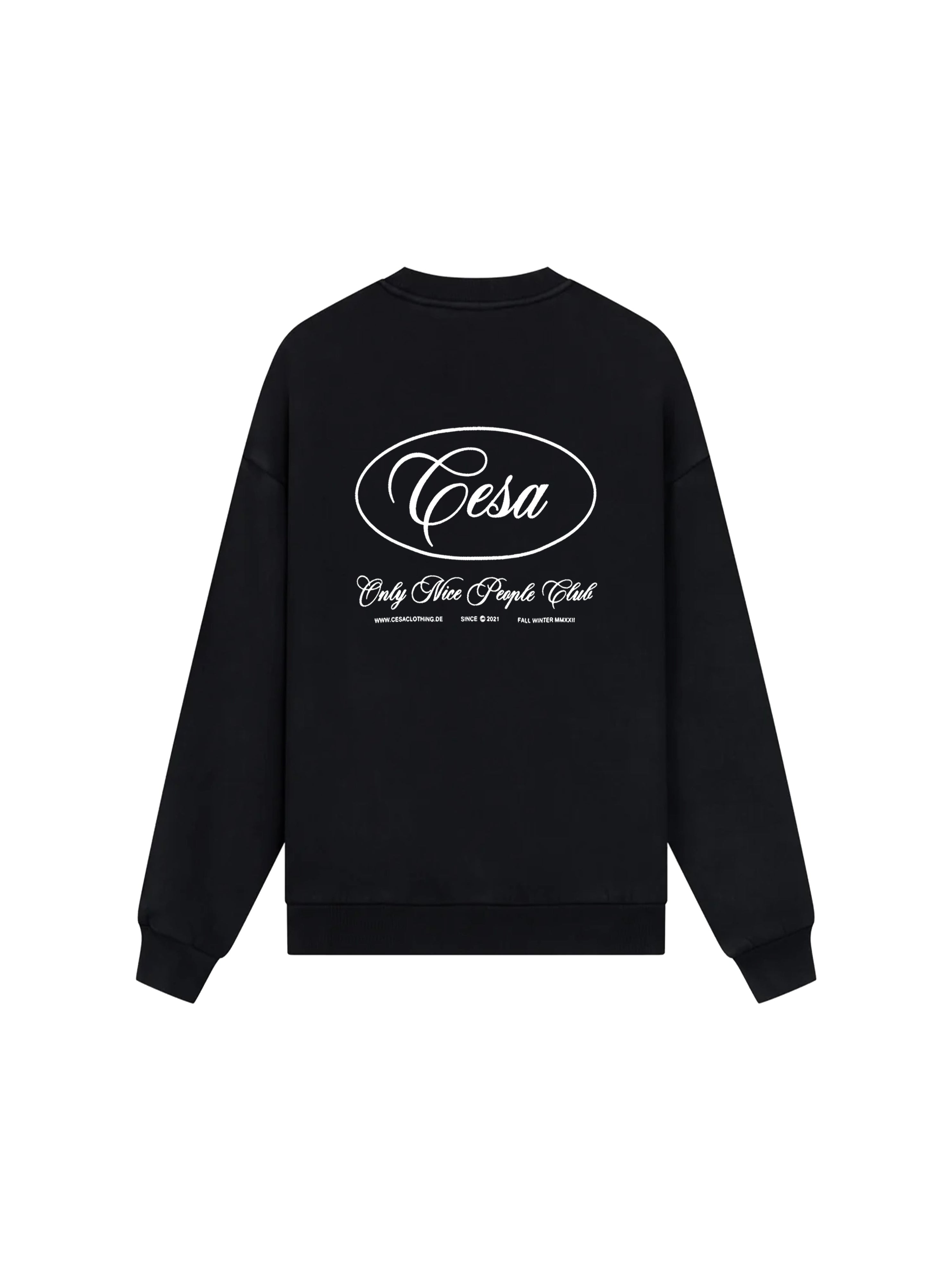 O.N.P CREW NECK SWEATER - BLACK