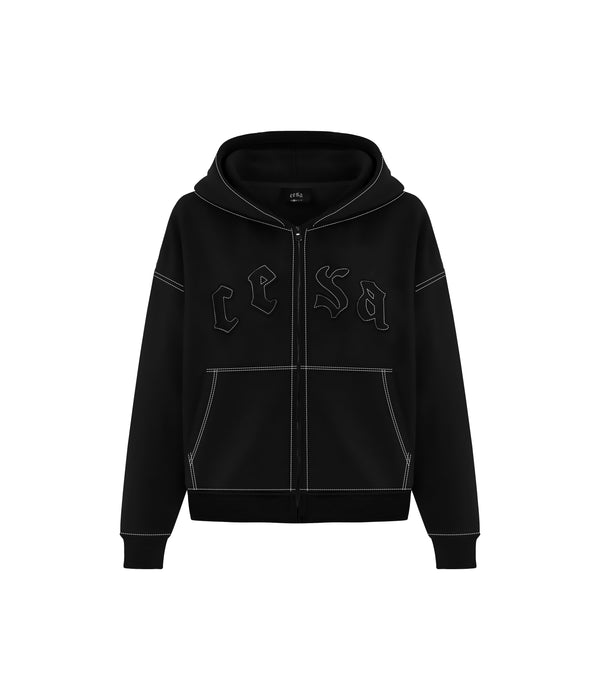 C1 LINED "BLACK" ZIPPER