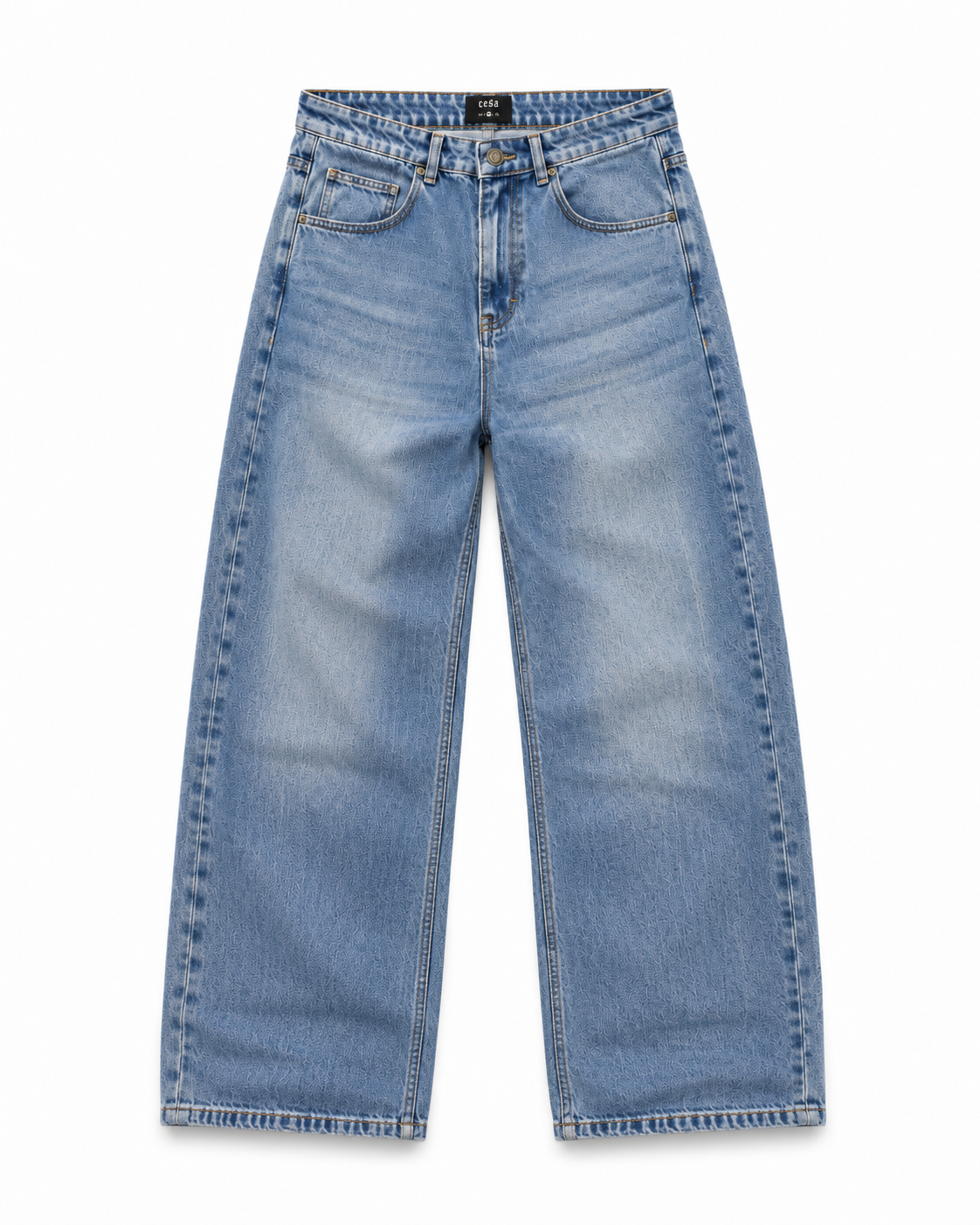 LIGHT WASHED BLUE DENIM