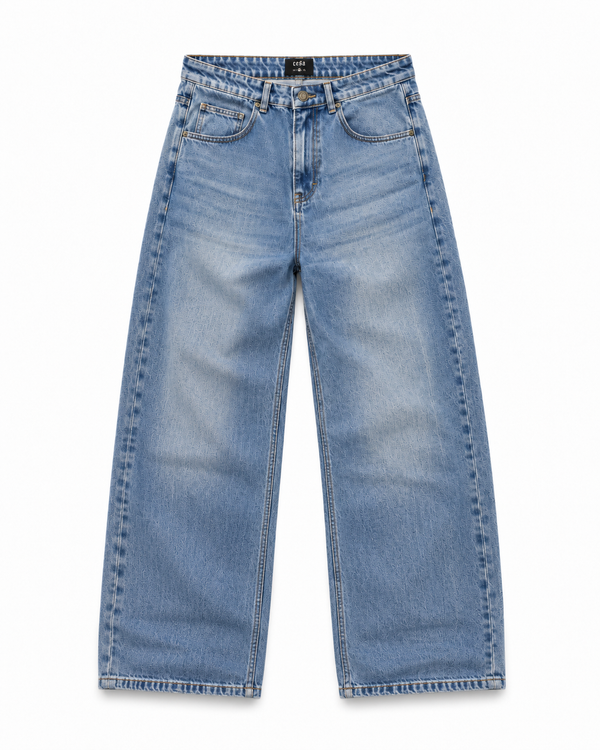LIGHT WASHED BLUE DENIM