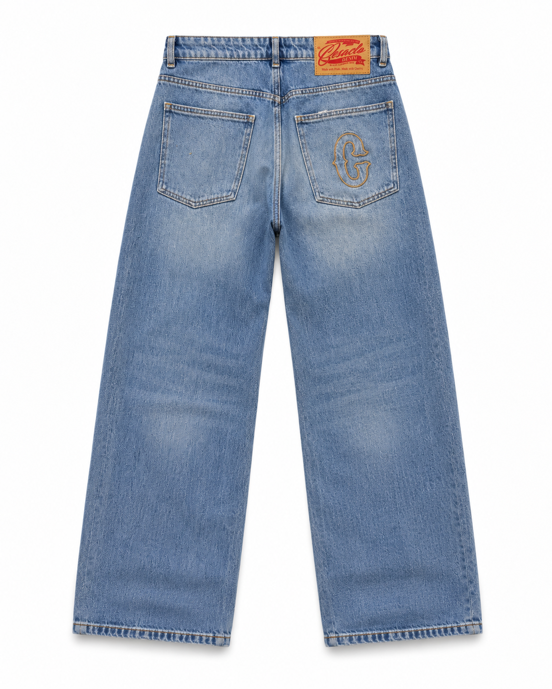 LIGHT WASHED BLUE DENIM