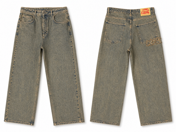 Baggy Olive Denim