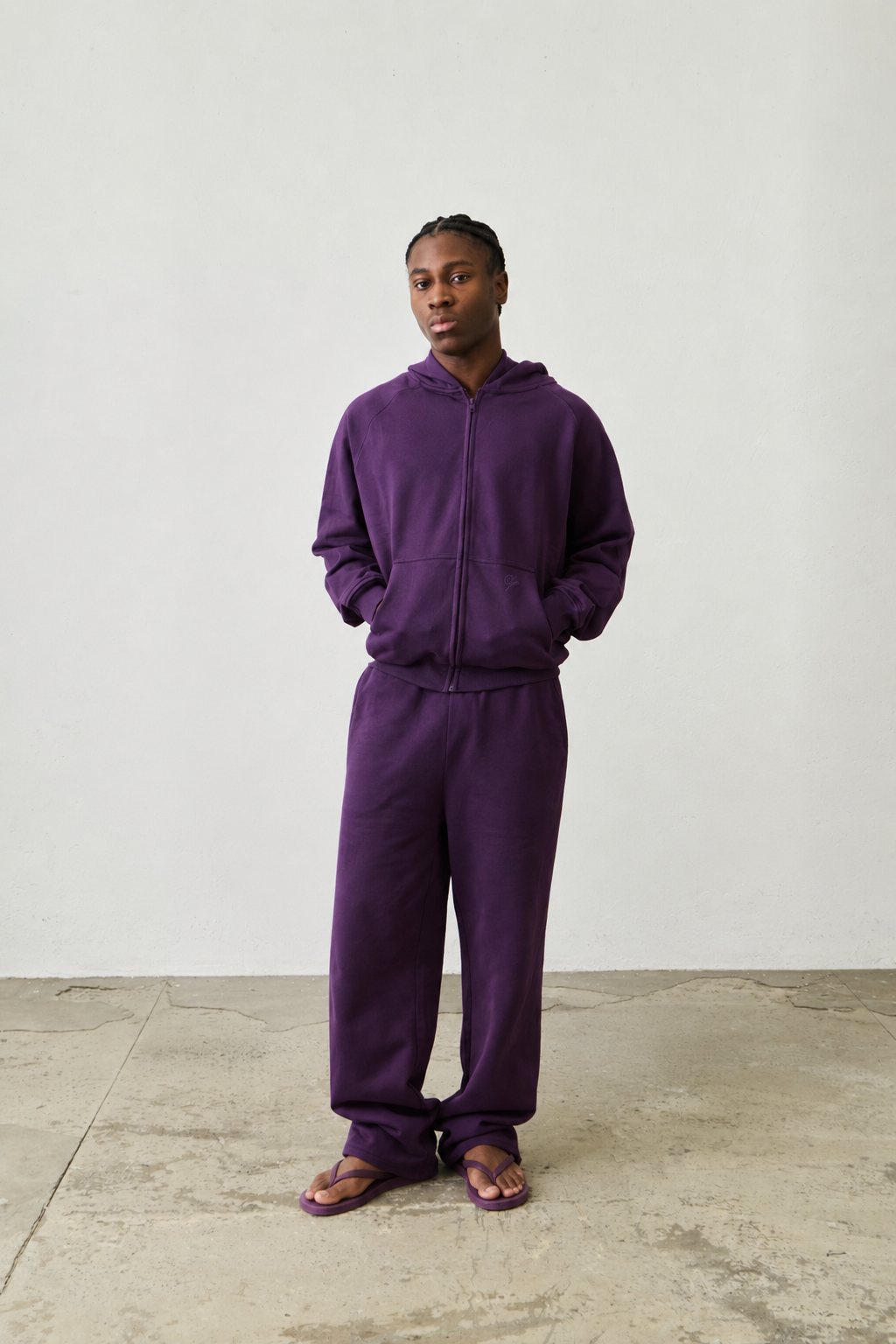 Basic Zipper "PURPLE"
