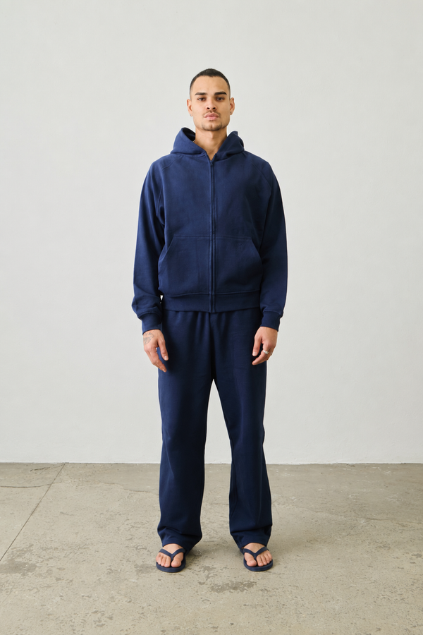Basic Zipper "NAVY BLUE"