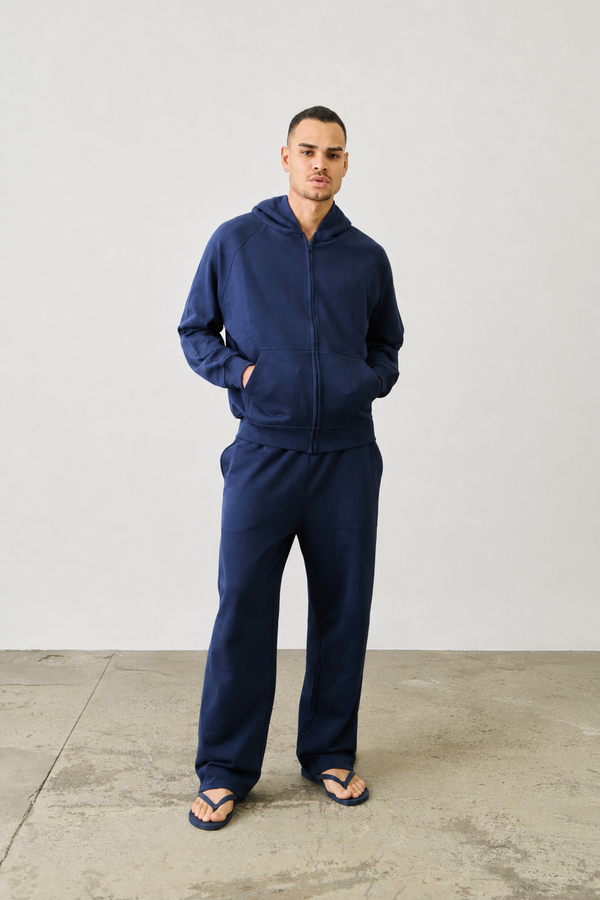 Basic Zipper "NAVY BLUE"